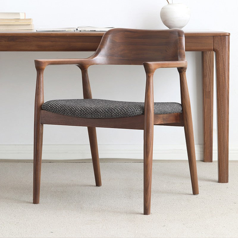 Ash Solid Wood Makeup Chair Dining Chair