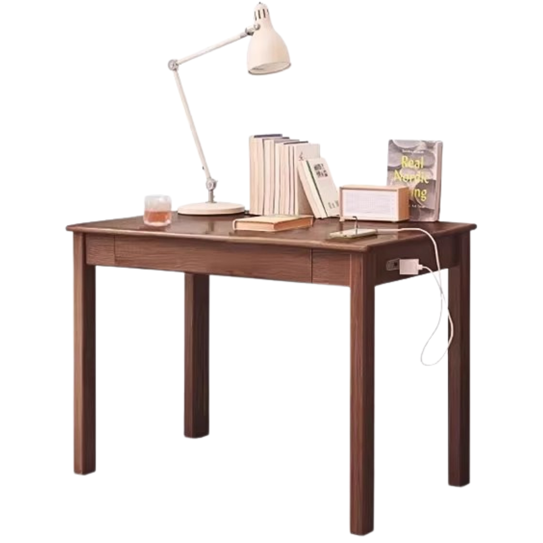 Black Walnut ,Oak, Ash, Sandalwood Solid Wood Office Desk