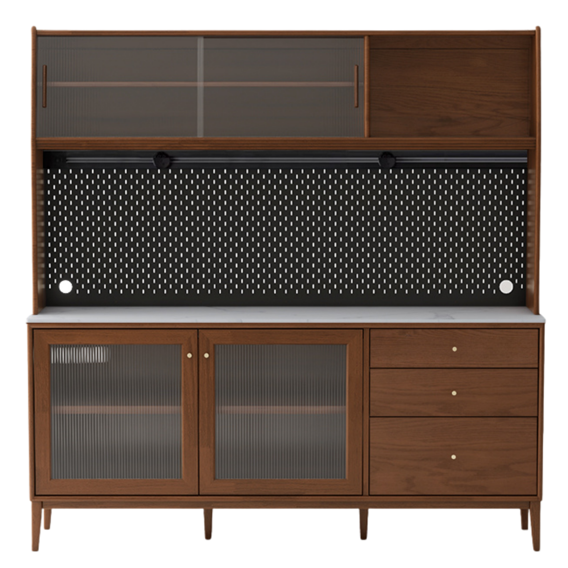 Oak Solid Wood Rock Board Modern Sideboard