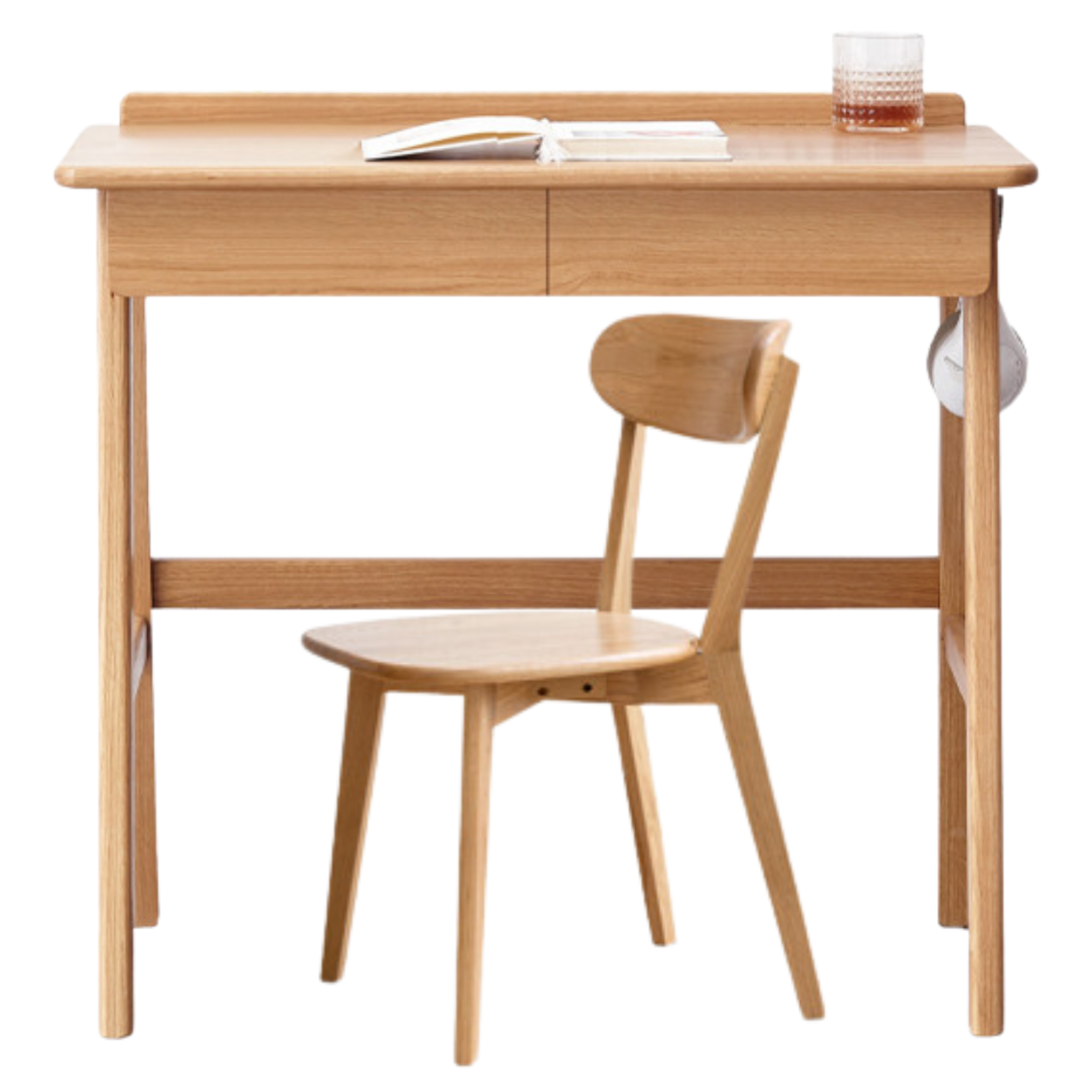 Oak Solid Wood Office Desk, Console Table