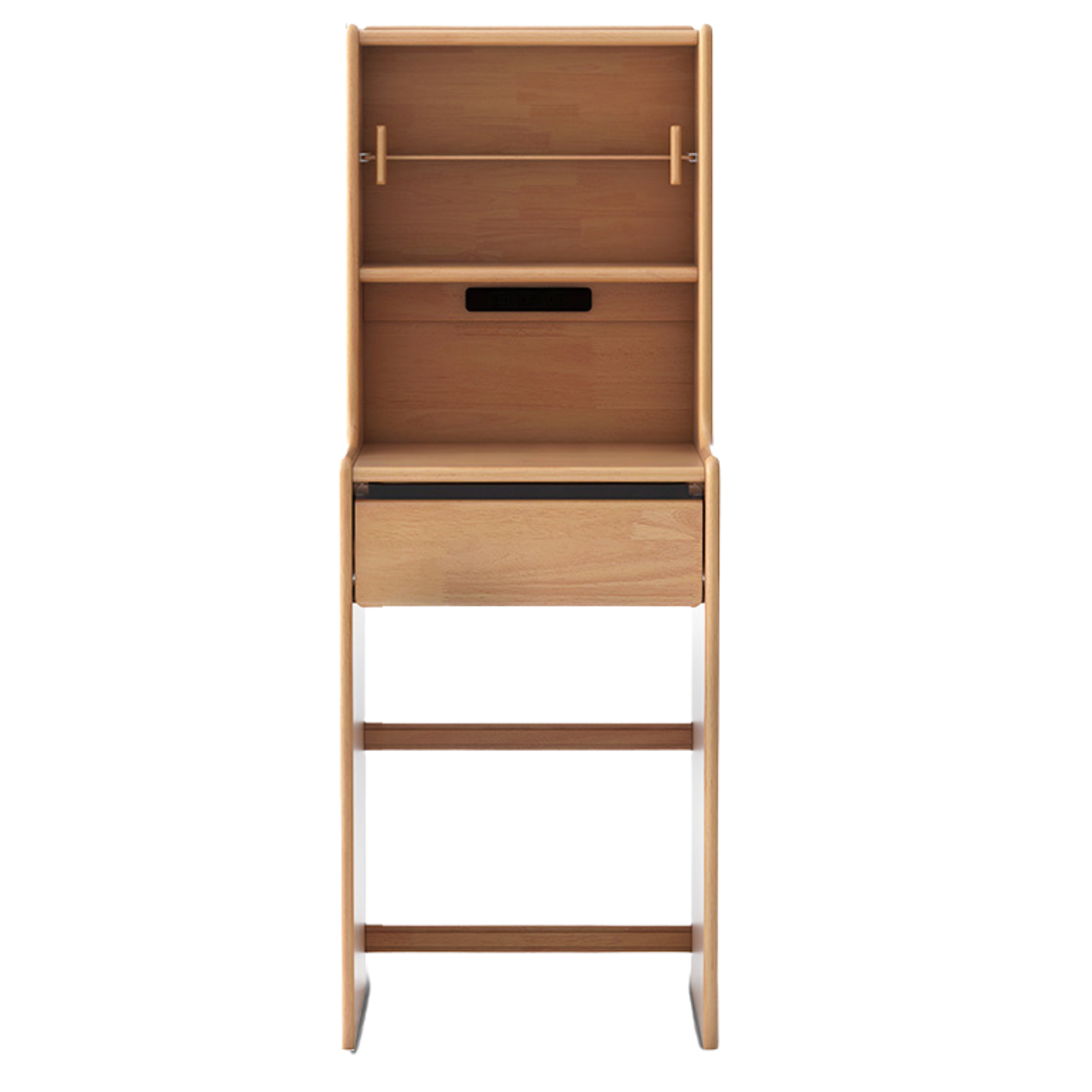 Oak, Solid Rubberwood Modern Vanity Table.