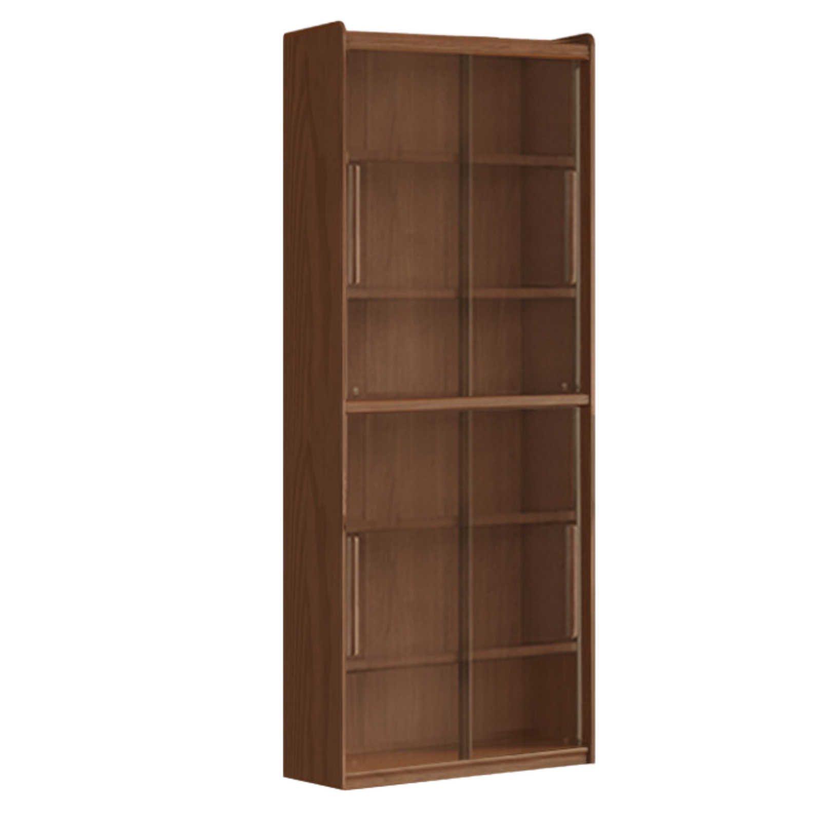 Black Walnut, Sandalwood, Oak, Ash Solid Wood Combination Bookcase with Floor Display and Luxury Storage