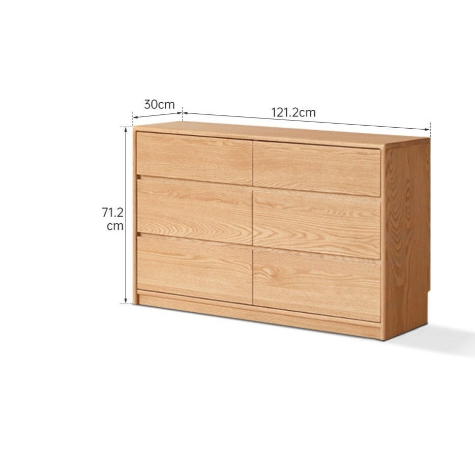Oak Solid Wood Ultra Narrow Dressing Table.