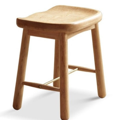 Cherry, Oak Solid Wood Makeup Stool