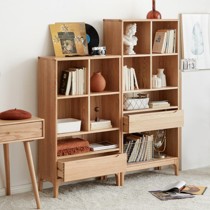 Oak Solid Wood Japanese Style Bookcase