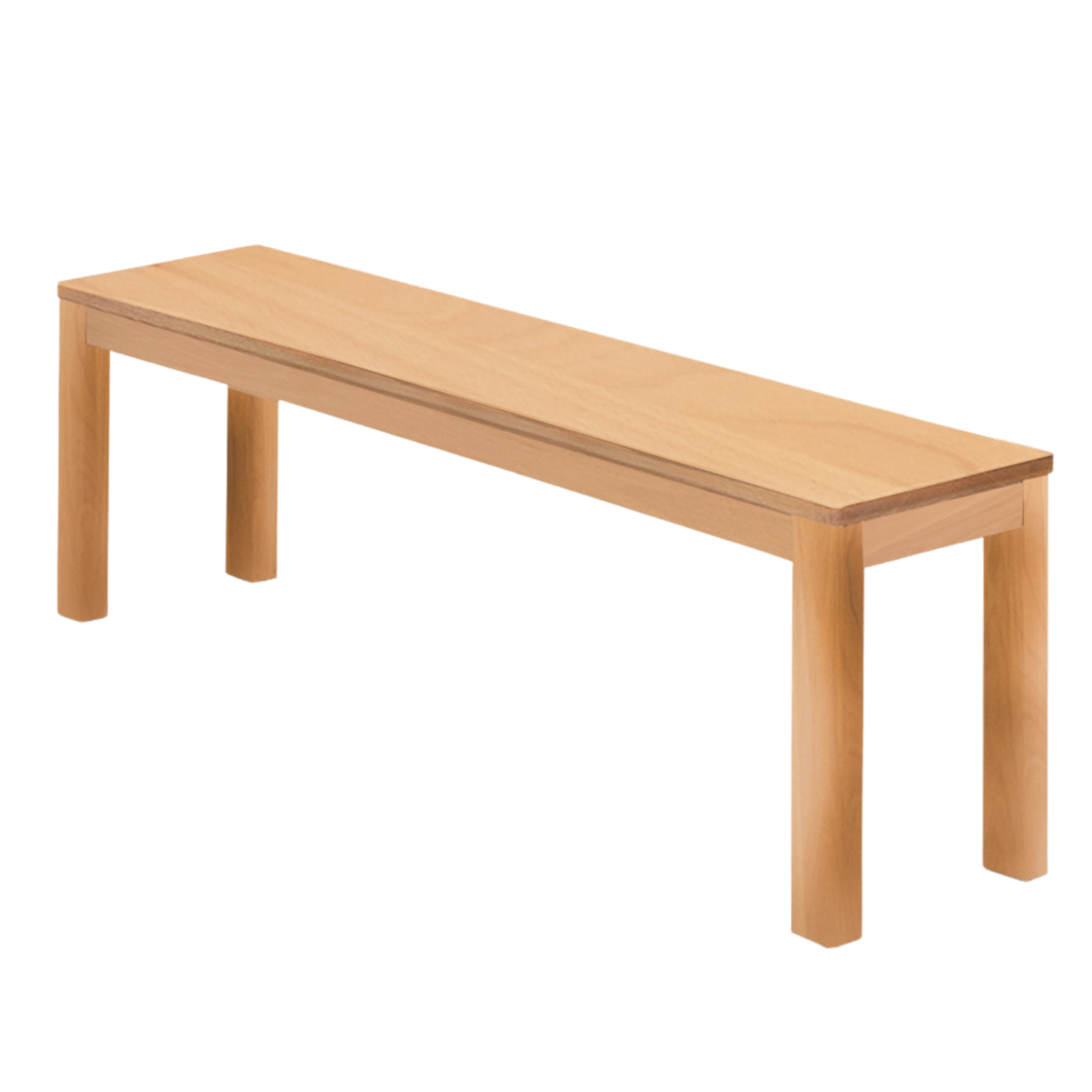 Ash, Oak, Beech, Solid Rubberwood Wide Seat Bench