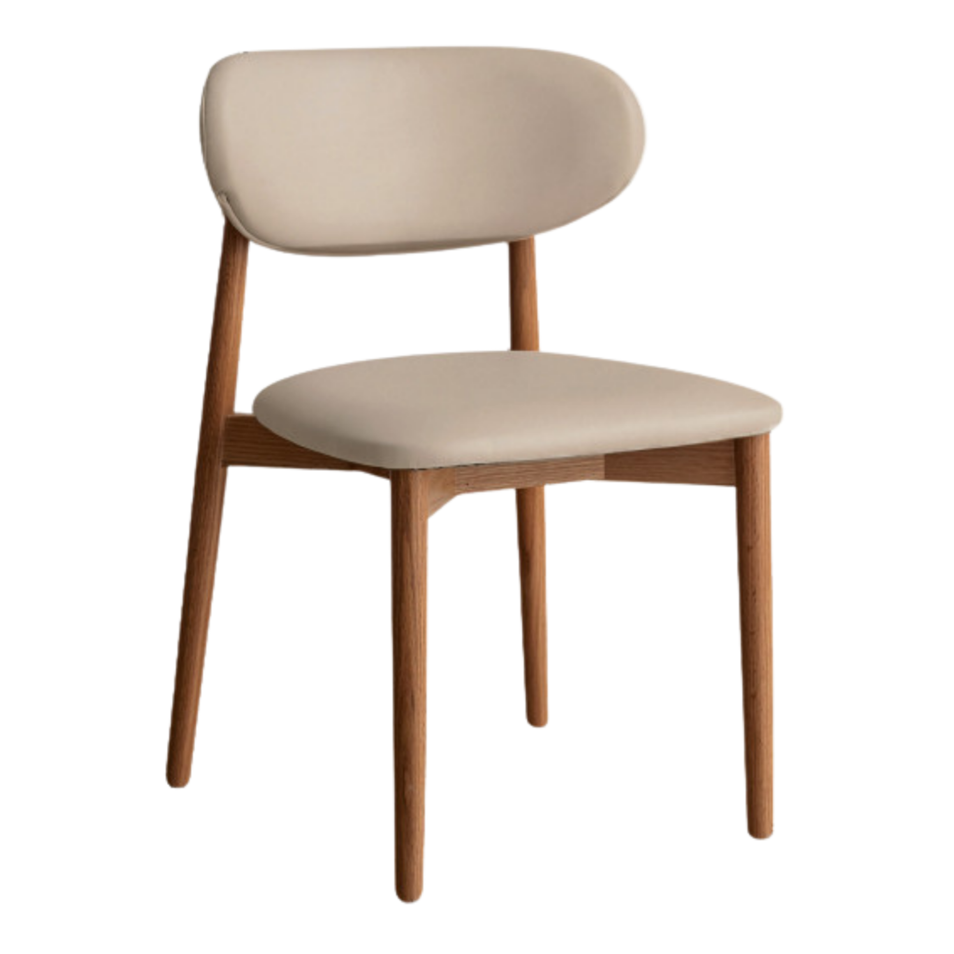 Black Walnut, Ash, Oak Solid Wood Lamb Velvet Cloud Cotton Dining Chair