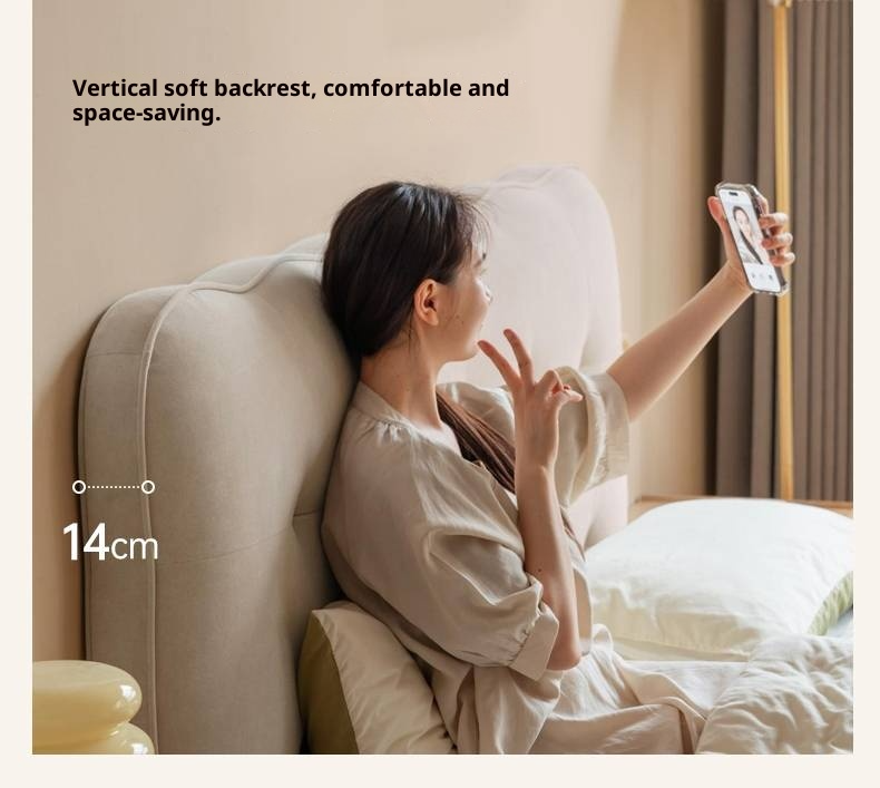 Fabric Cat Scratch Soft Backrest Bed