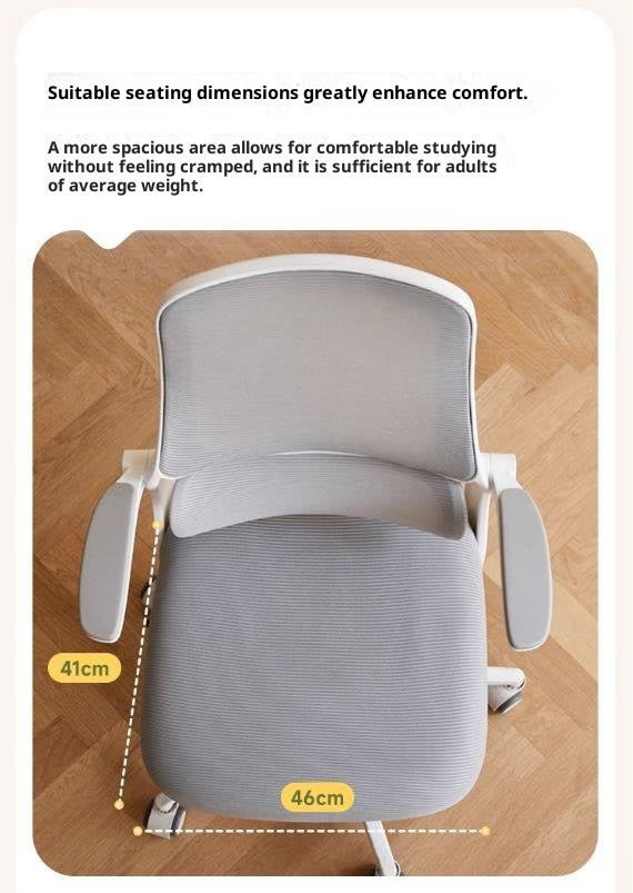 Children's Study Chair With Adjustable Backrest And Lifting Mechanism