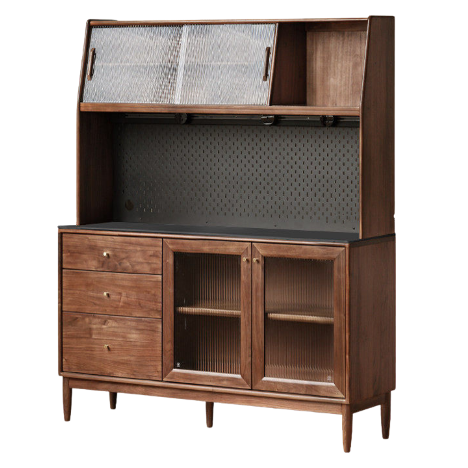 Black Walnut , South American Walnut, Catalpa Solid Wood Sideboard, Buffet Cabinet