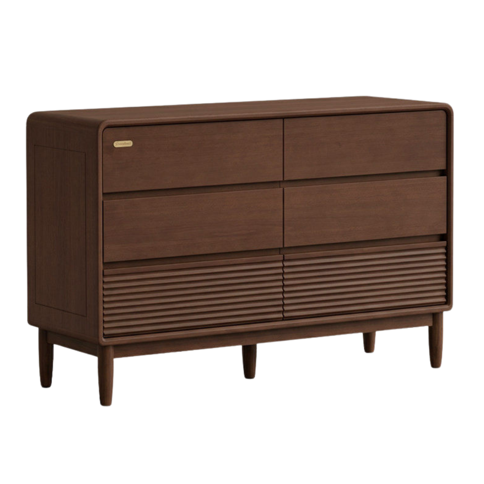 Black Walnut, Catalpa, Ash Solid Wood, Solid Longan Hardwood Drawer Storage Cabinet