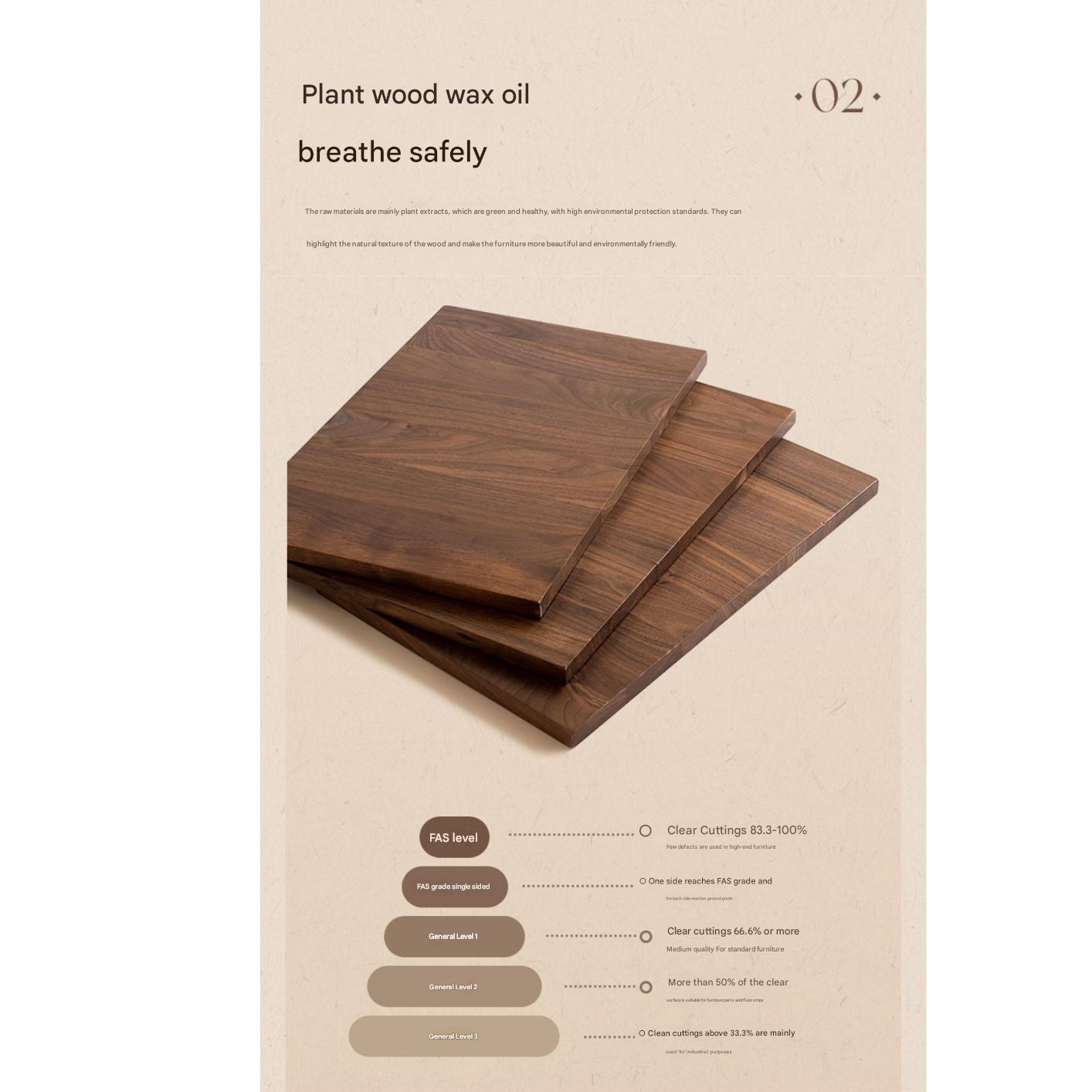 Black Walnut, Solid Rubberwood Chest of Drawers.