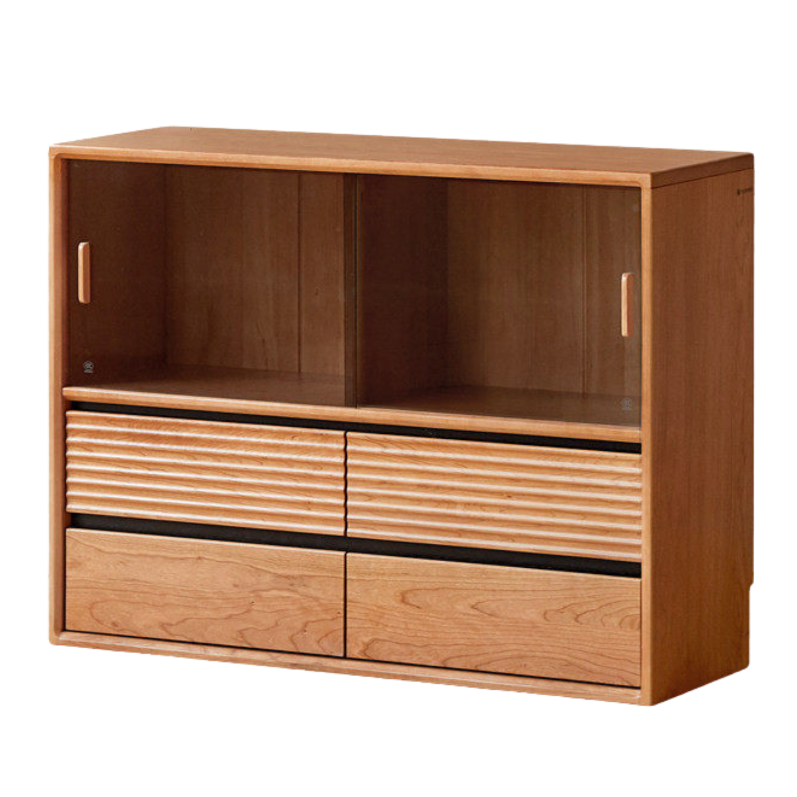 Black Walnut, Ash, Cherry, Poplar Solid Wood free combination Bookcase, floor display cabinet