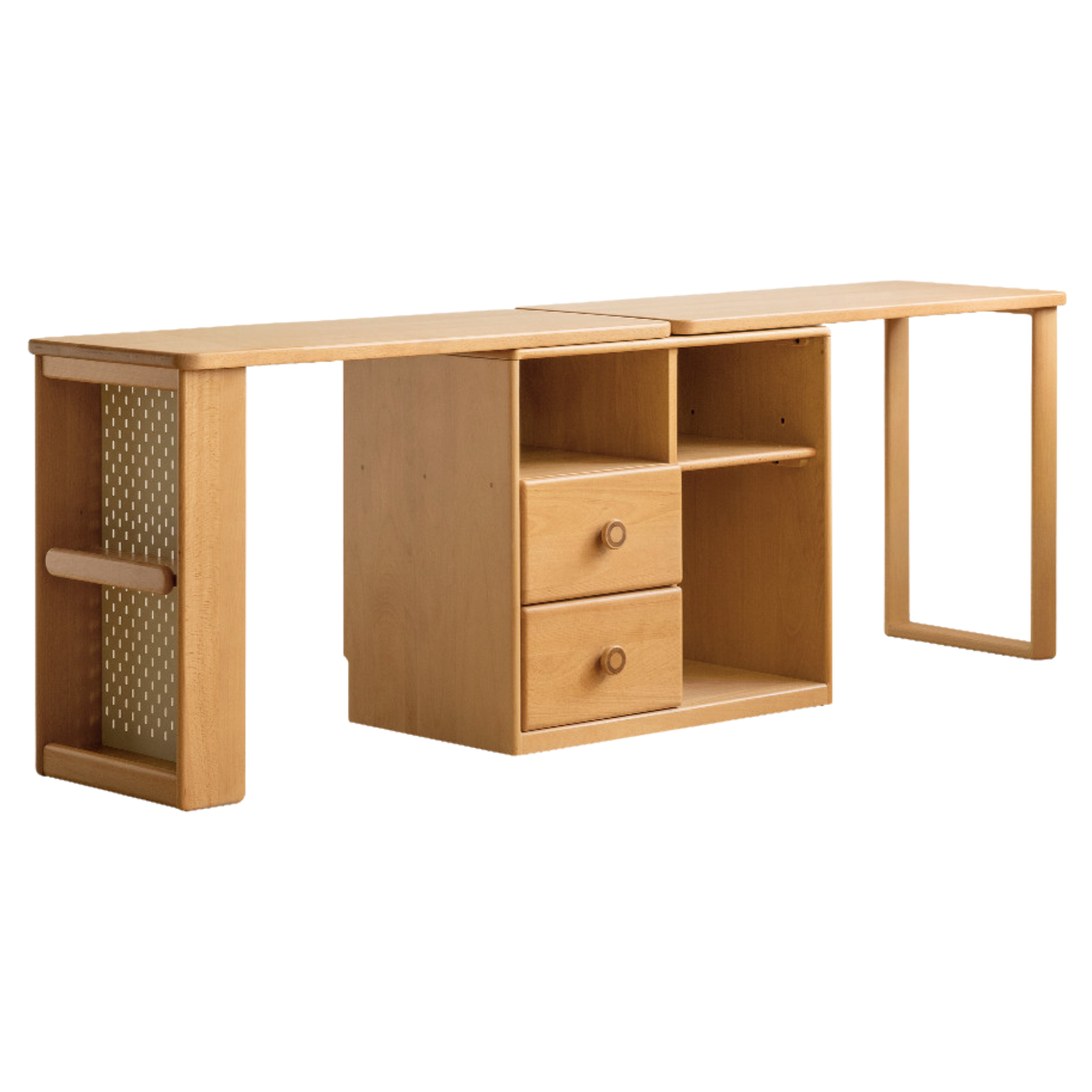Beech Solid Wood Telescopic Student Writing Desk