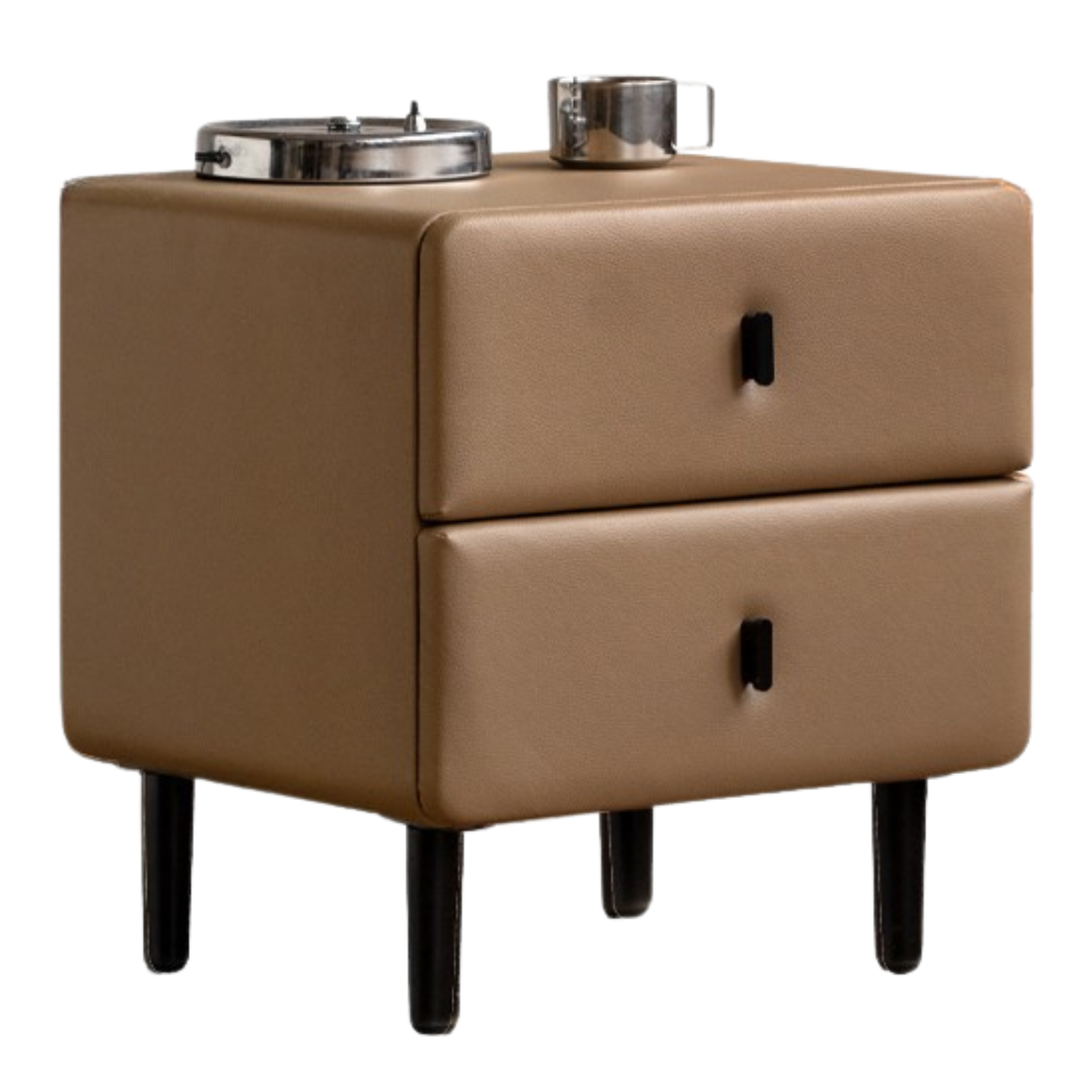 Cream Upholstered Nightstand