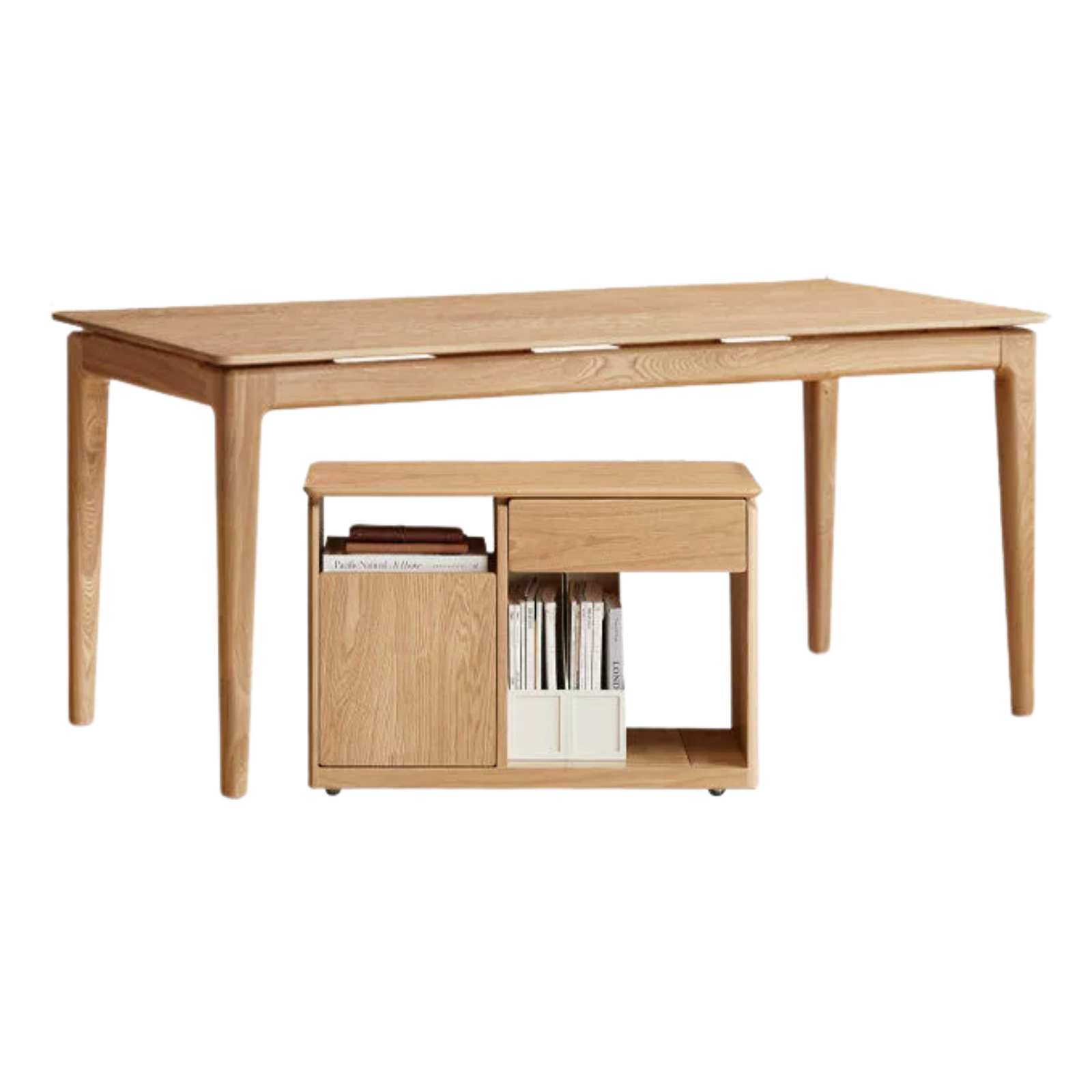 Ash Solid Wood Modern Minimalist Office Desk