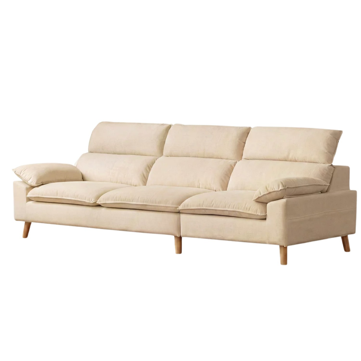 Deep Seat Sofa with Adjustable Headrest