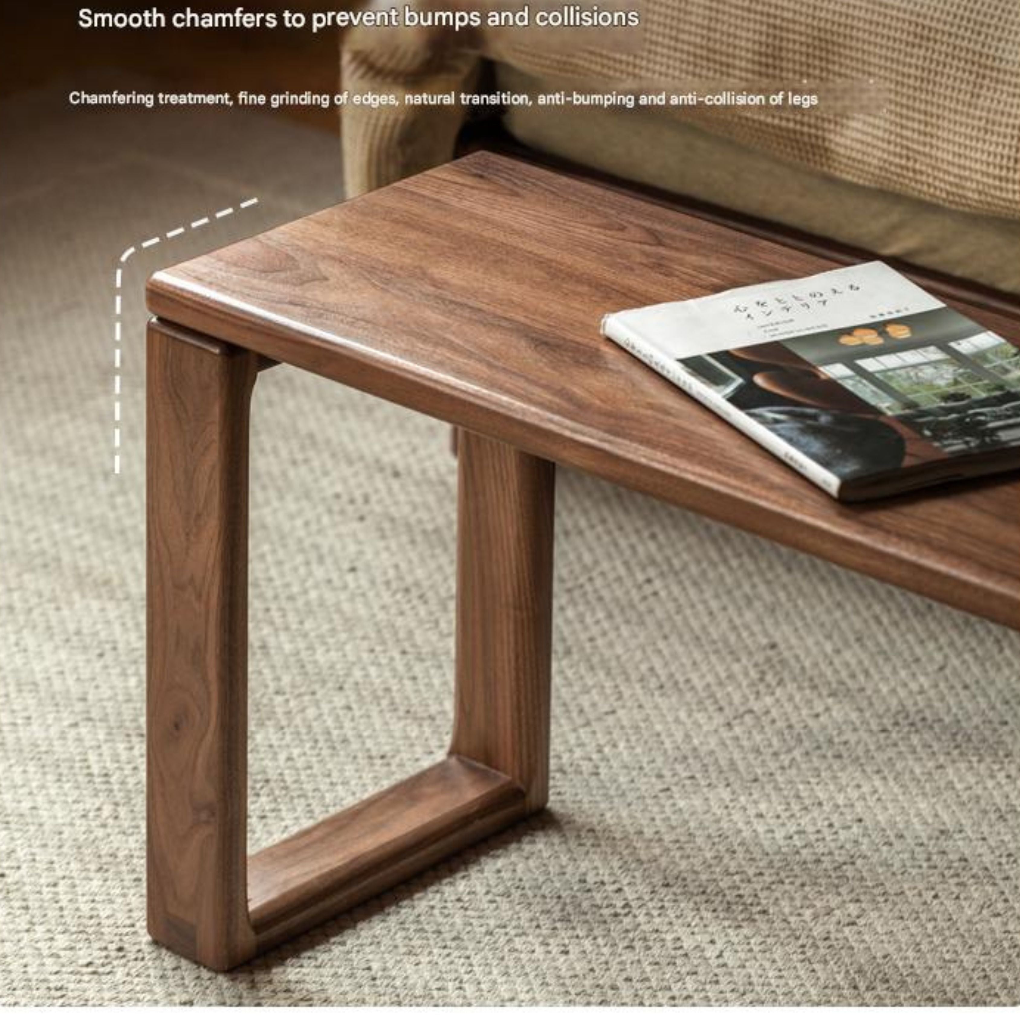 Black Walnut, Oak, Ash Solid Wood Long Bench