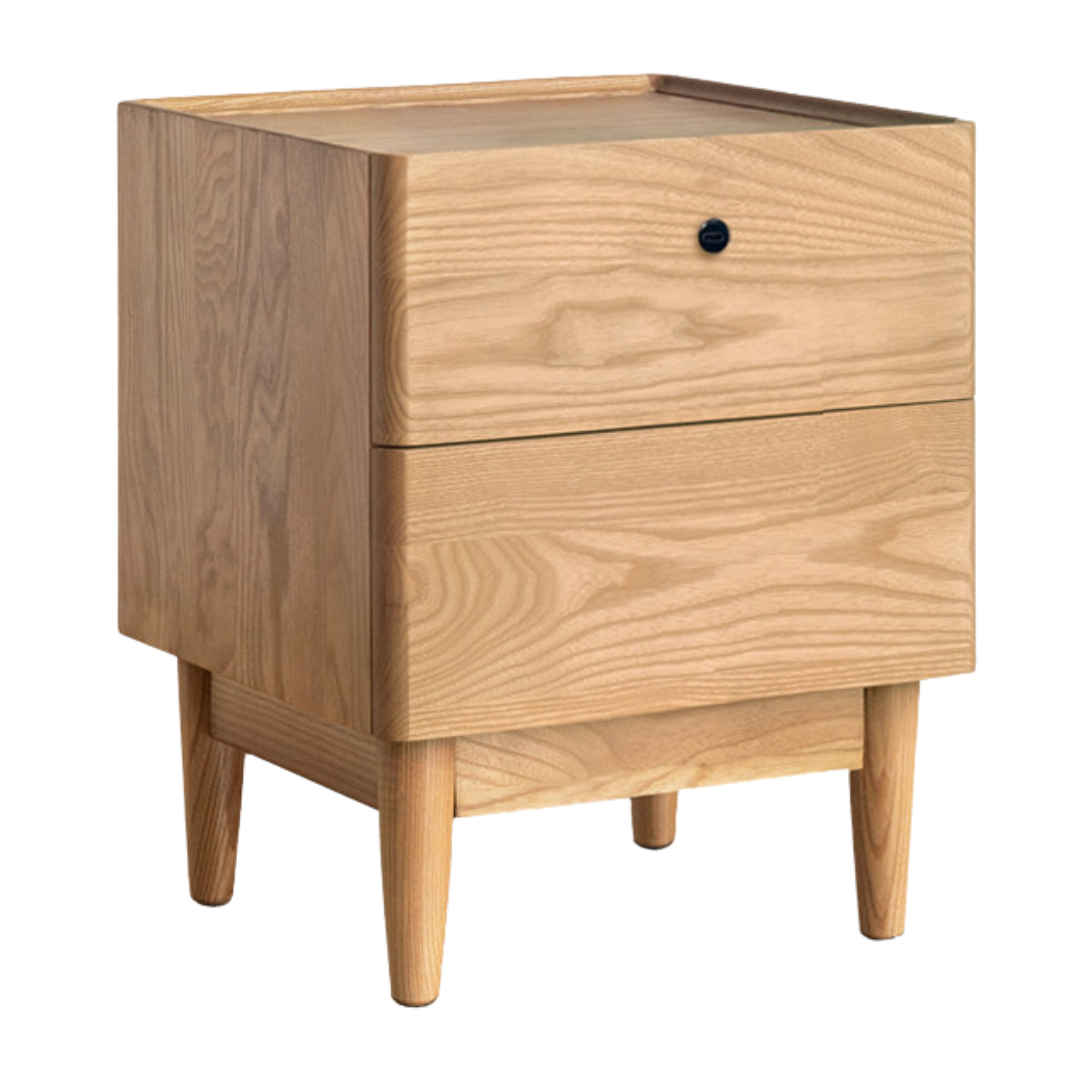 Ash, Oak, White Ash, White Oak, Sandalwood Solid Wood White Wax Small Nightstand