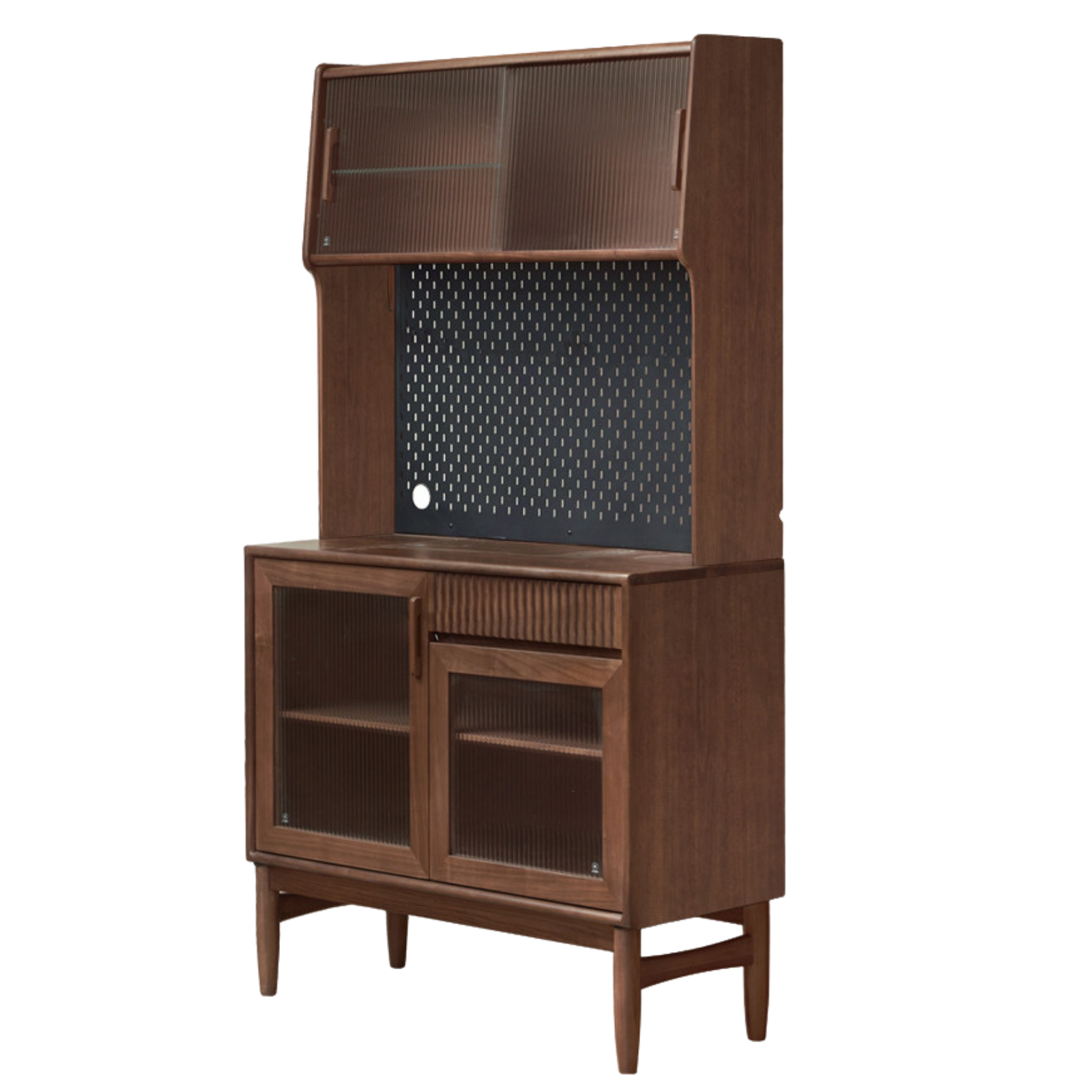 Oak, Black Walnut, South American Walnut, Solid Longan Hardwood, Red Zebrawood Solid Wood Light Luxury Sideboard