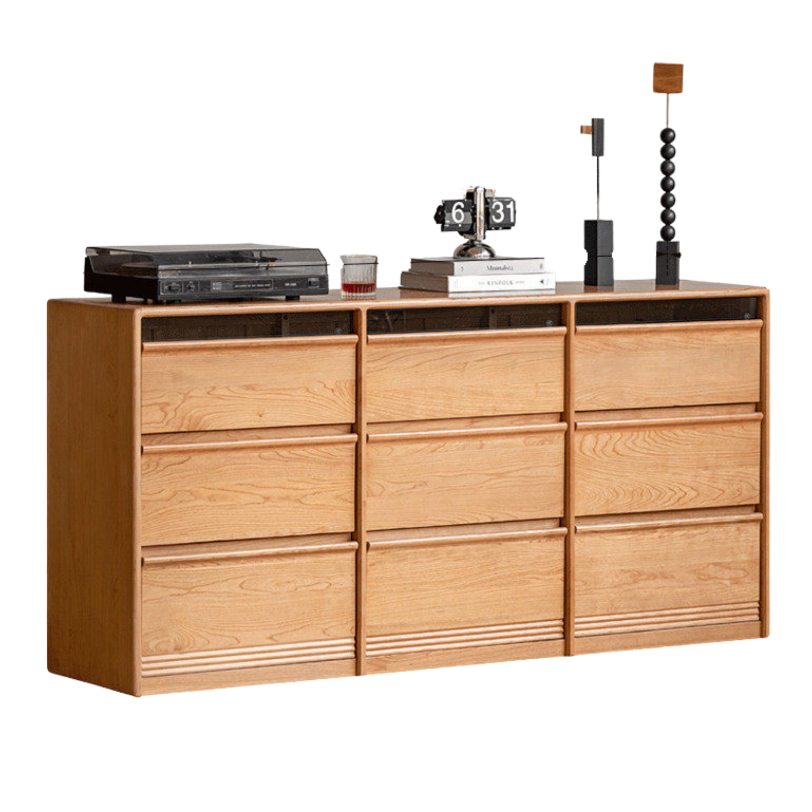 Cherry Solid Wood Drawer Cabinet.