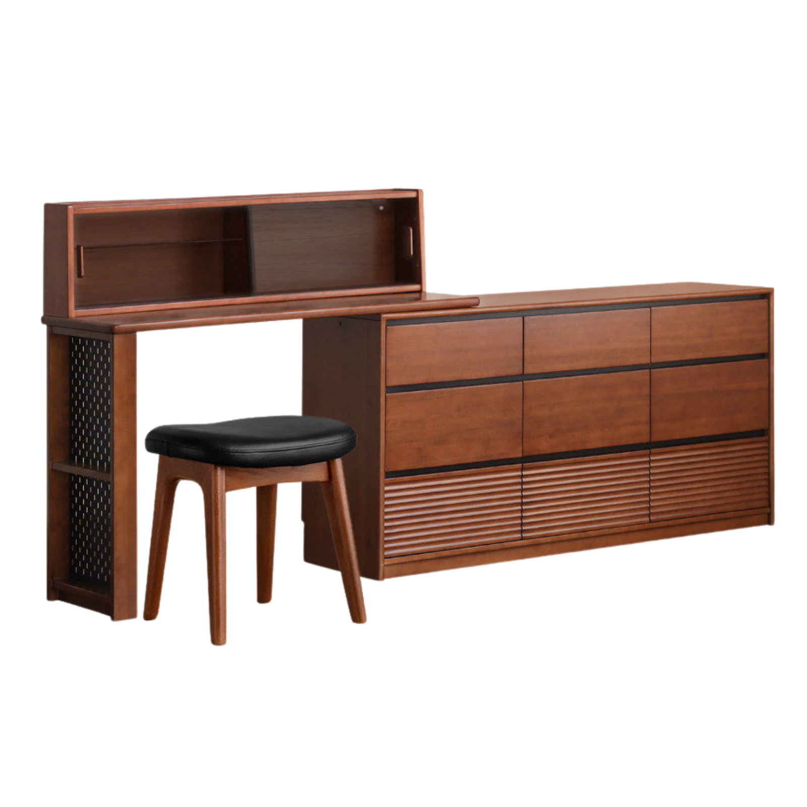 Tulipwood Solid Wood Vanity Table Cabinet Perforated Board