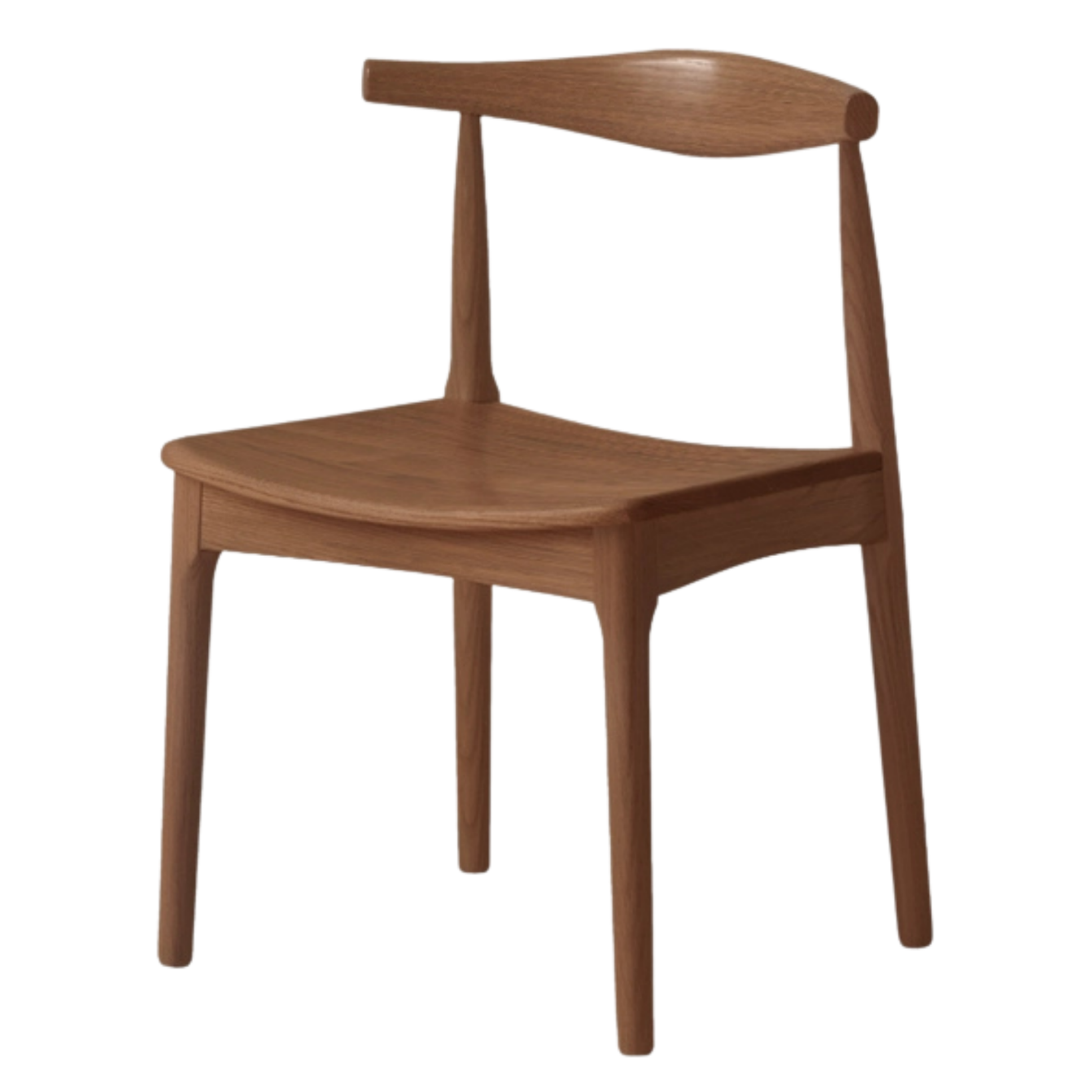 Set 4 pcs Black Walnut, Ash, Oak Solid Wood Nordic Dining Chair