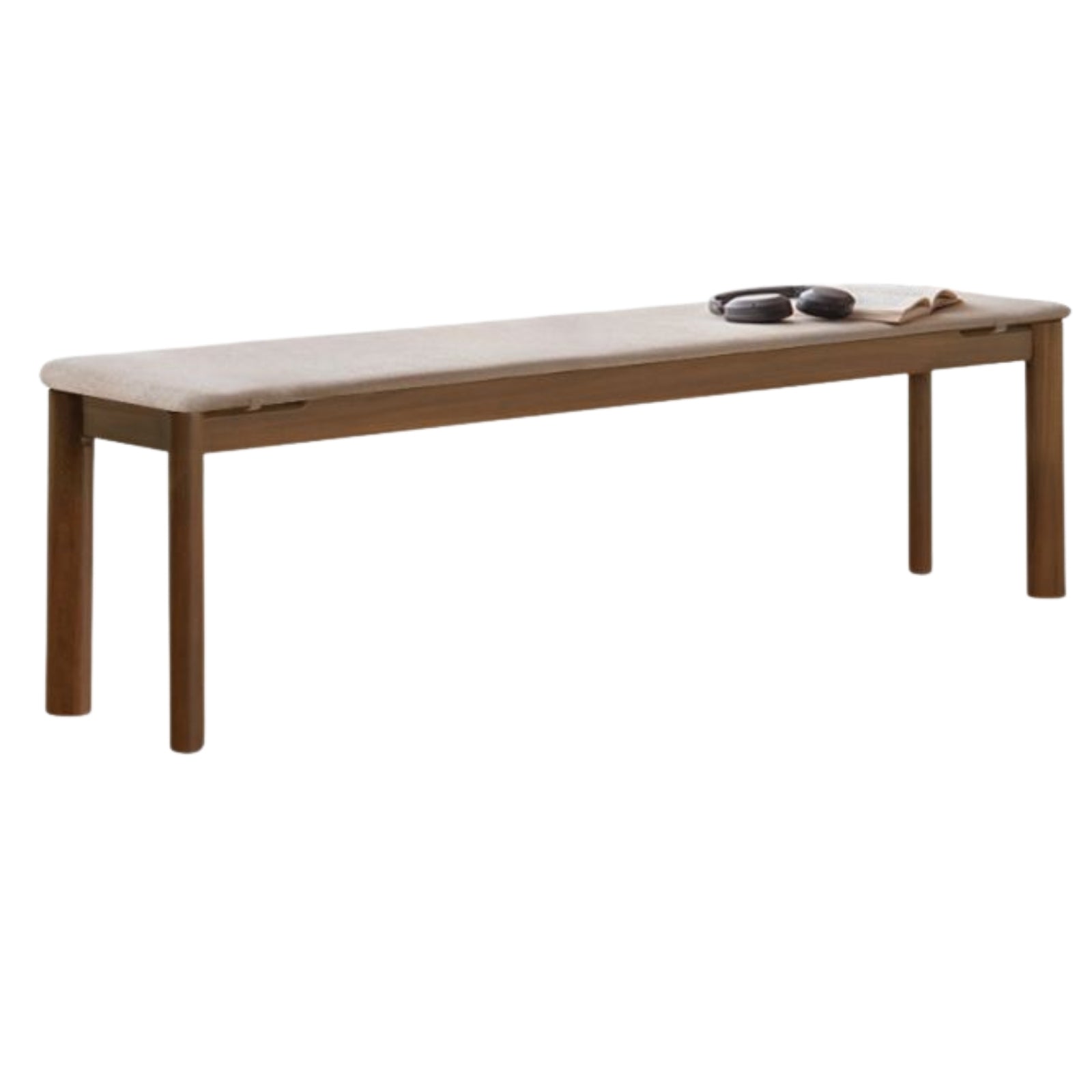 Black Walnut, Oak, Ash Solid Wood Long Bench