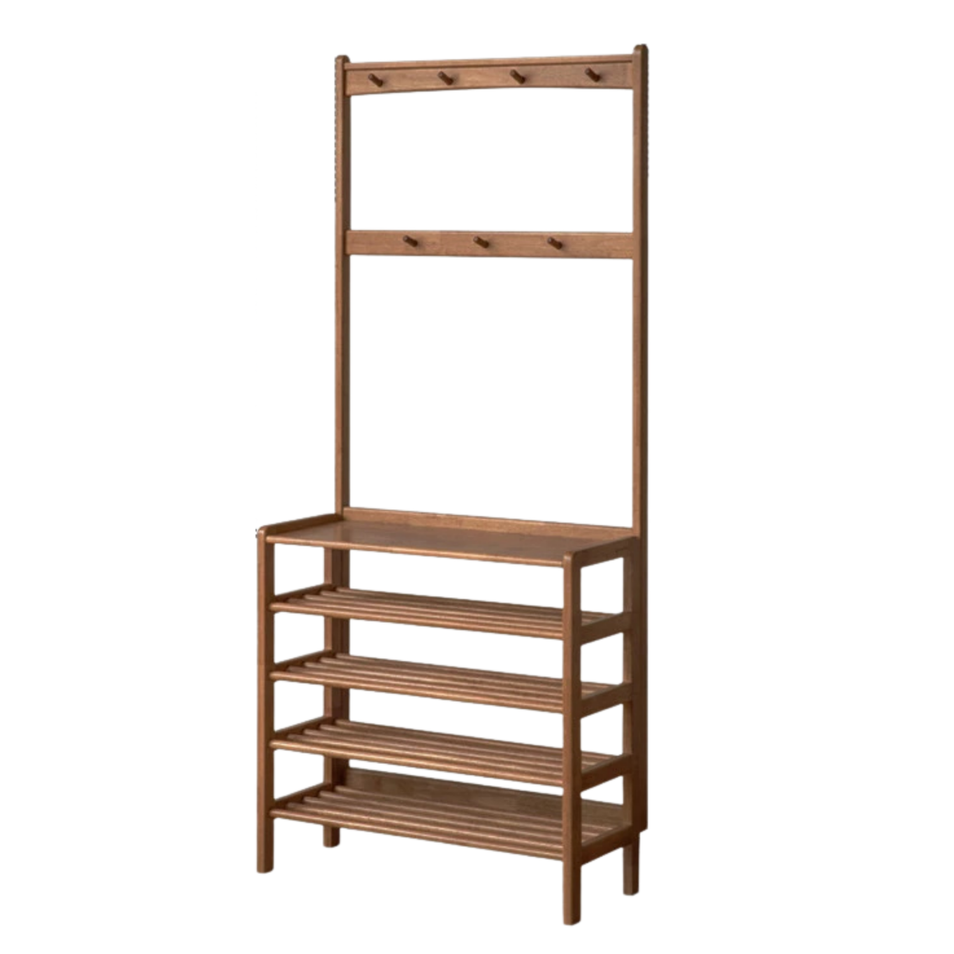Solid RubberWood Multi-Tiered Shoe Rack For Shoes, Clothes And Hats