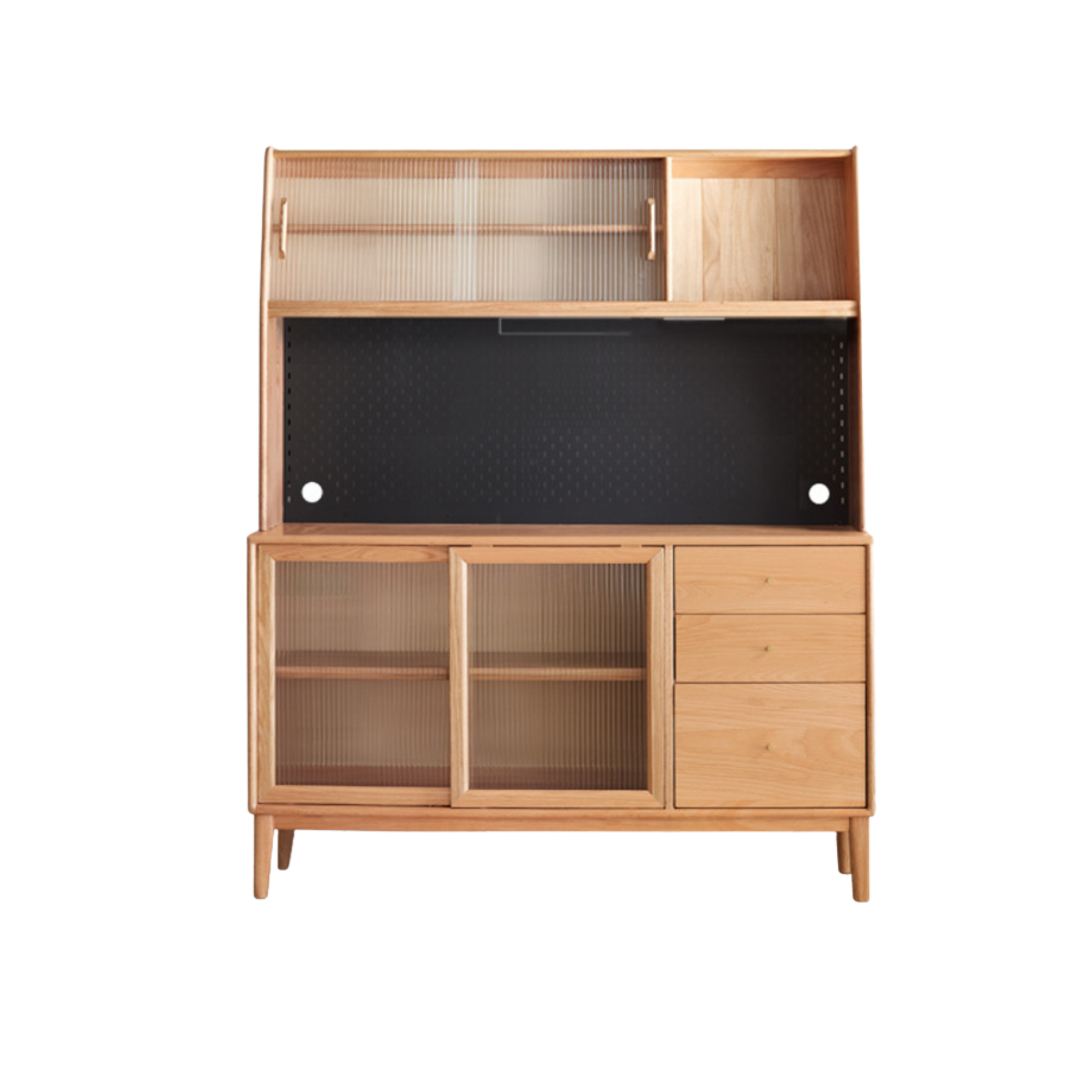 Solid Rubberwood, Oak Solid Wood, Beech Solid Wood Buffet Cabinet, Sideboard