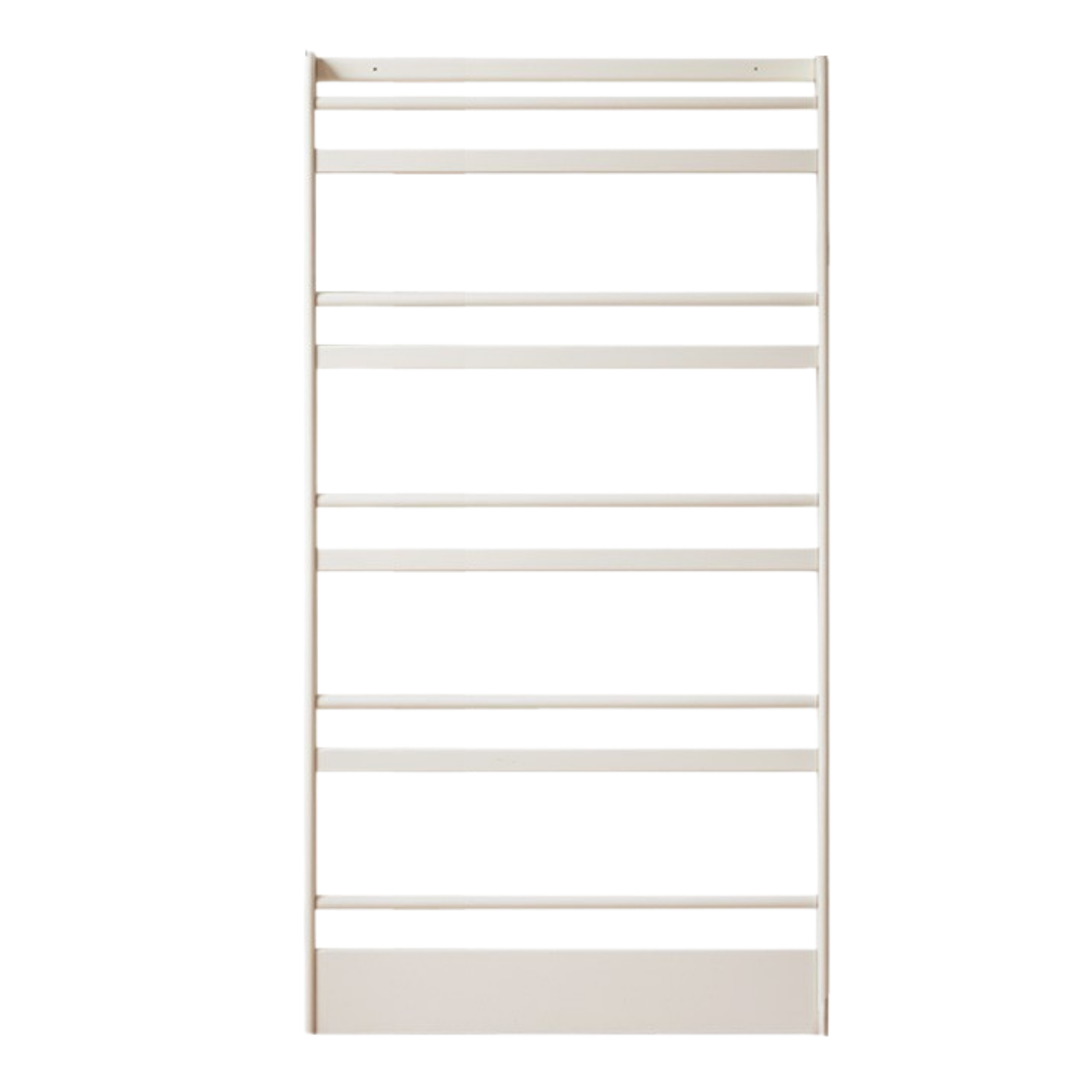 Solid RubberWood Cream Style Corner Bookshelf