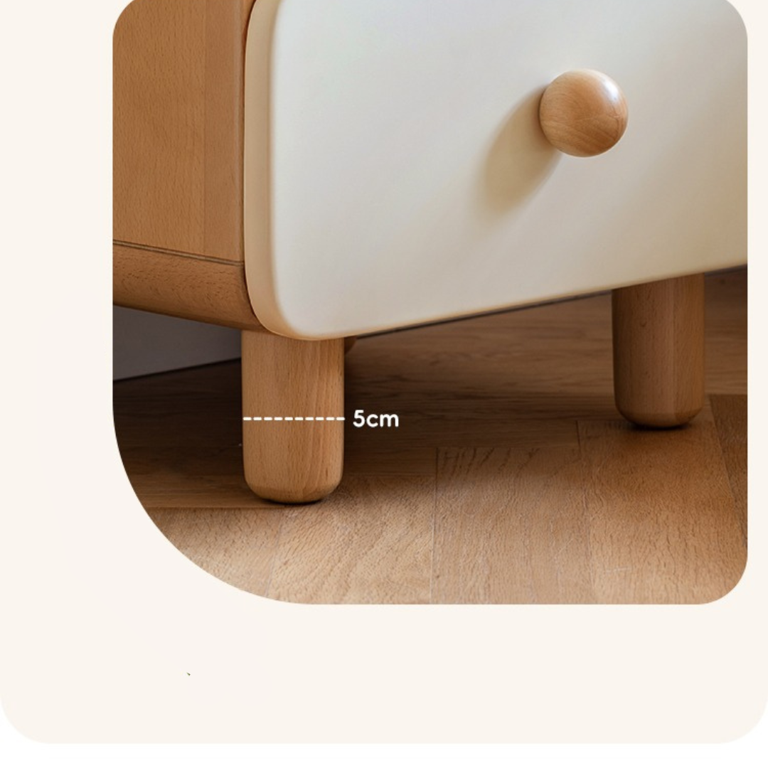 Beech Solid Wood Kid's Creative Nightstand