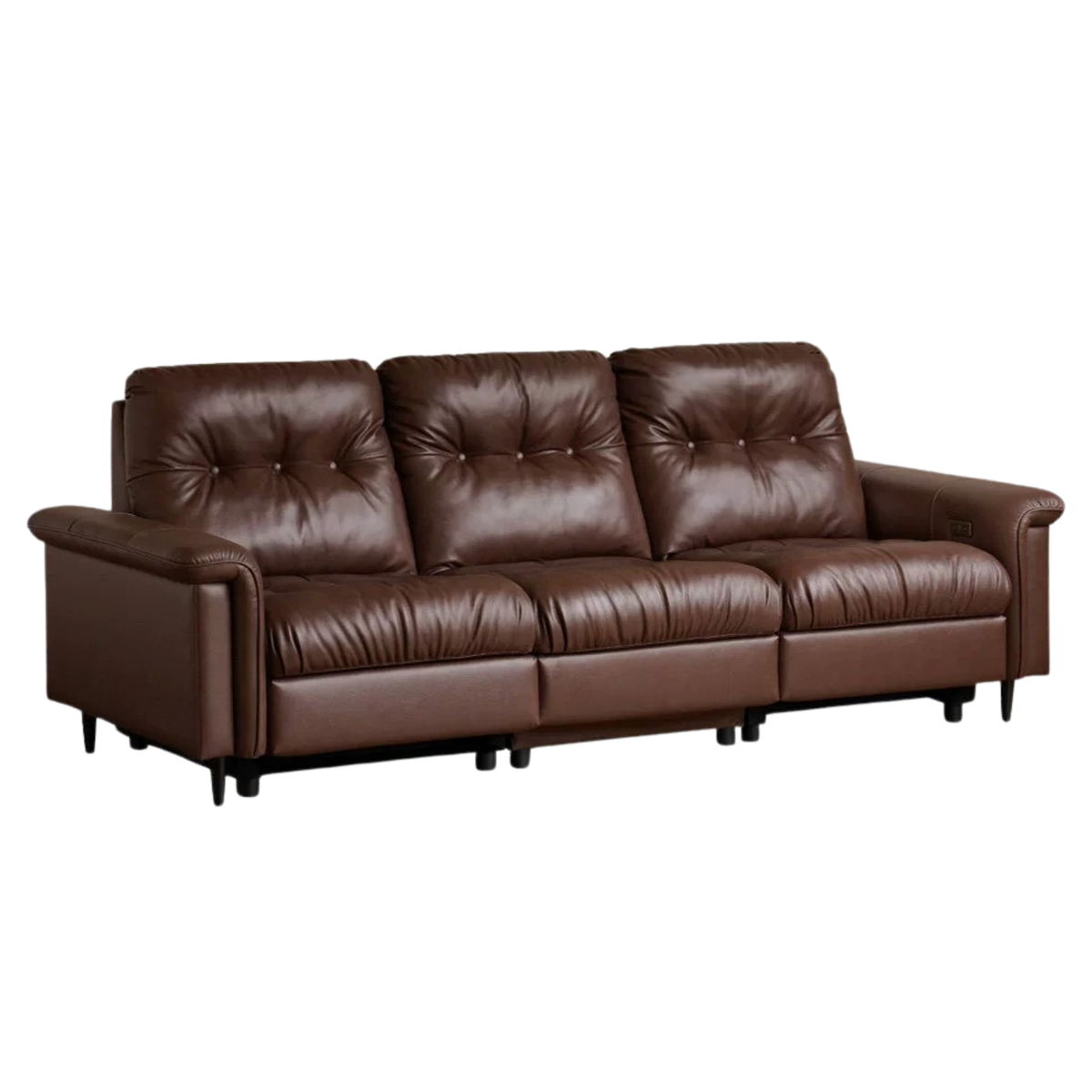 Genuine Leather Zero-Wall Power Recliner Sofa