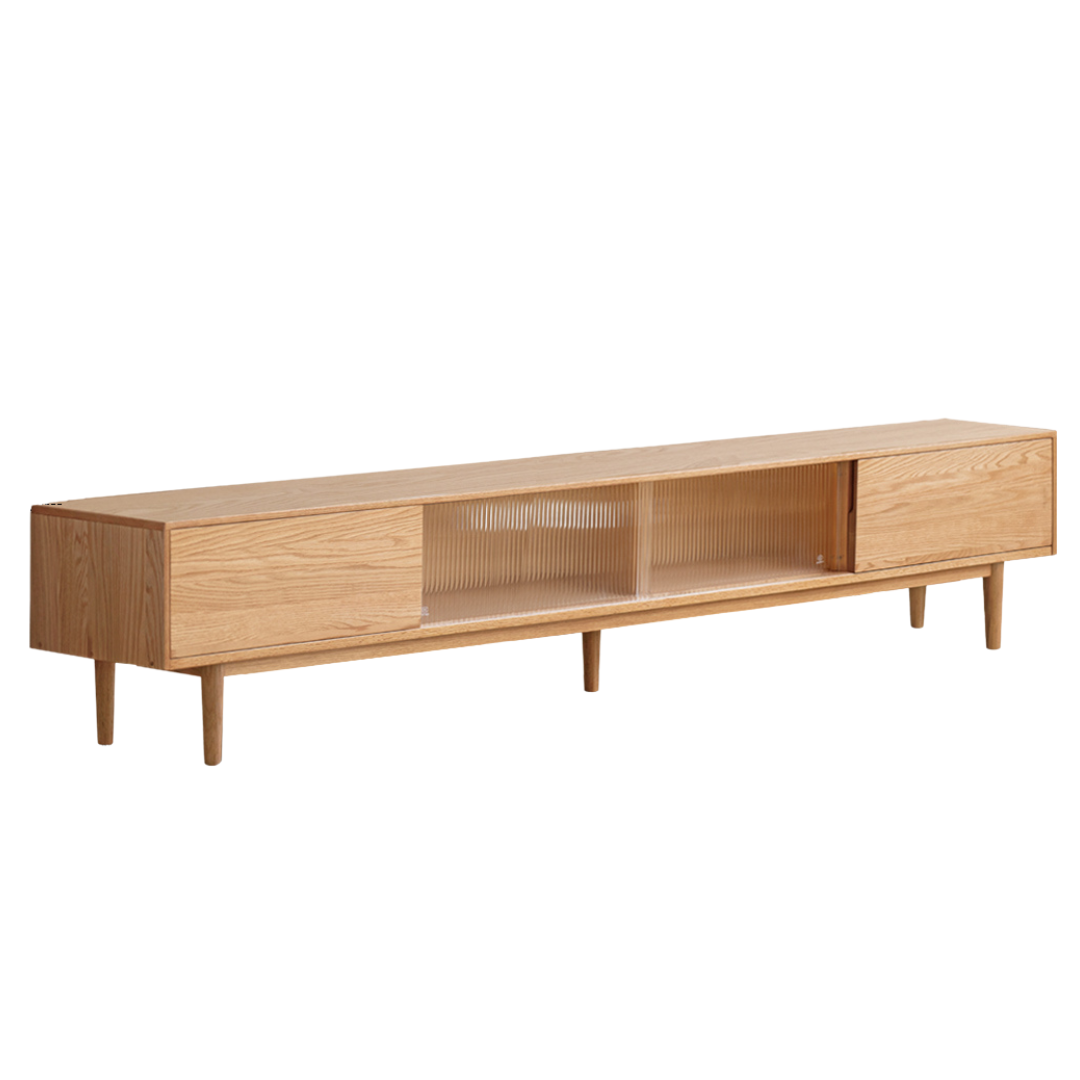 Oak Solid Wood TV Cabinet Modern