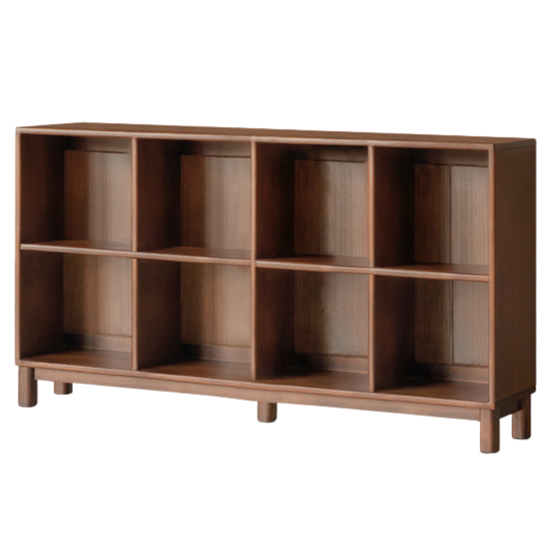 Sandalwood Solid Wood Light Luxury Style Bookshelf
