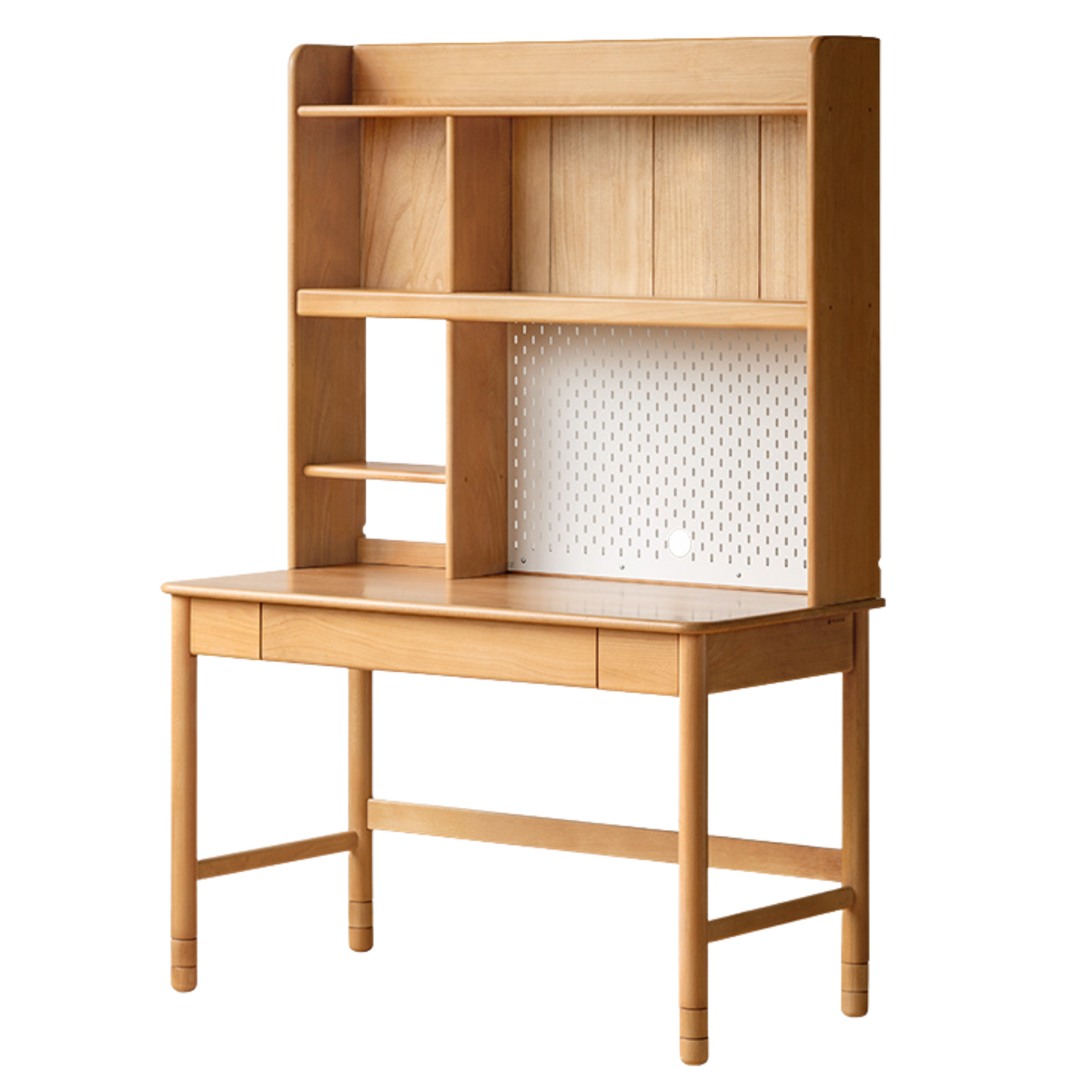 Oak, Beech Solid Wood Kids Lifting Study Desk