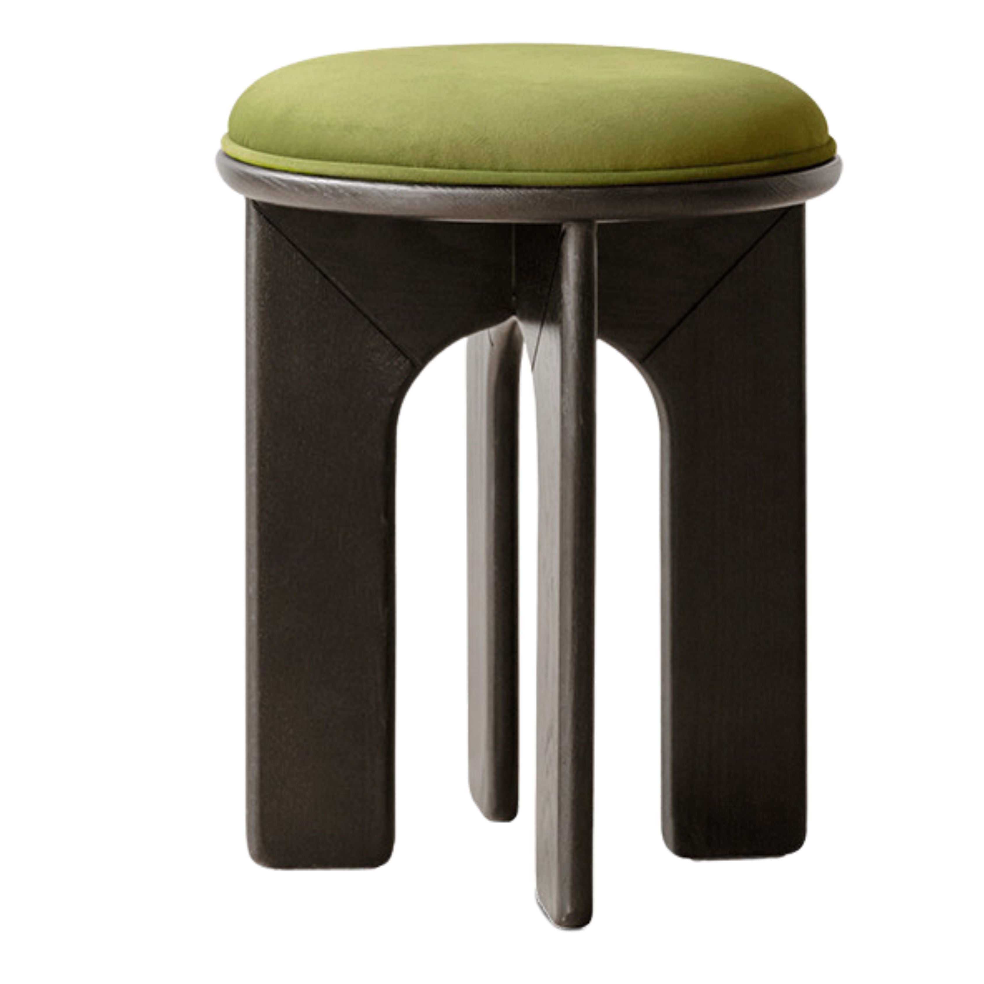 Oak, Beech Solid Wood, Solid RubberWood French Retro Round Stool