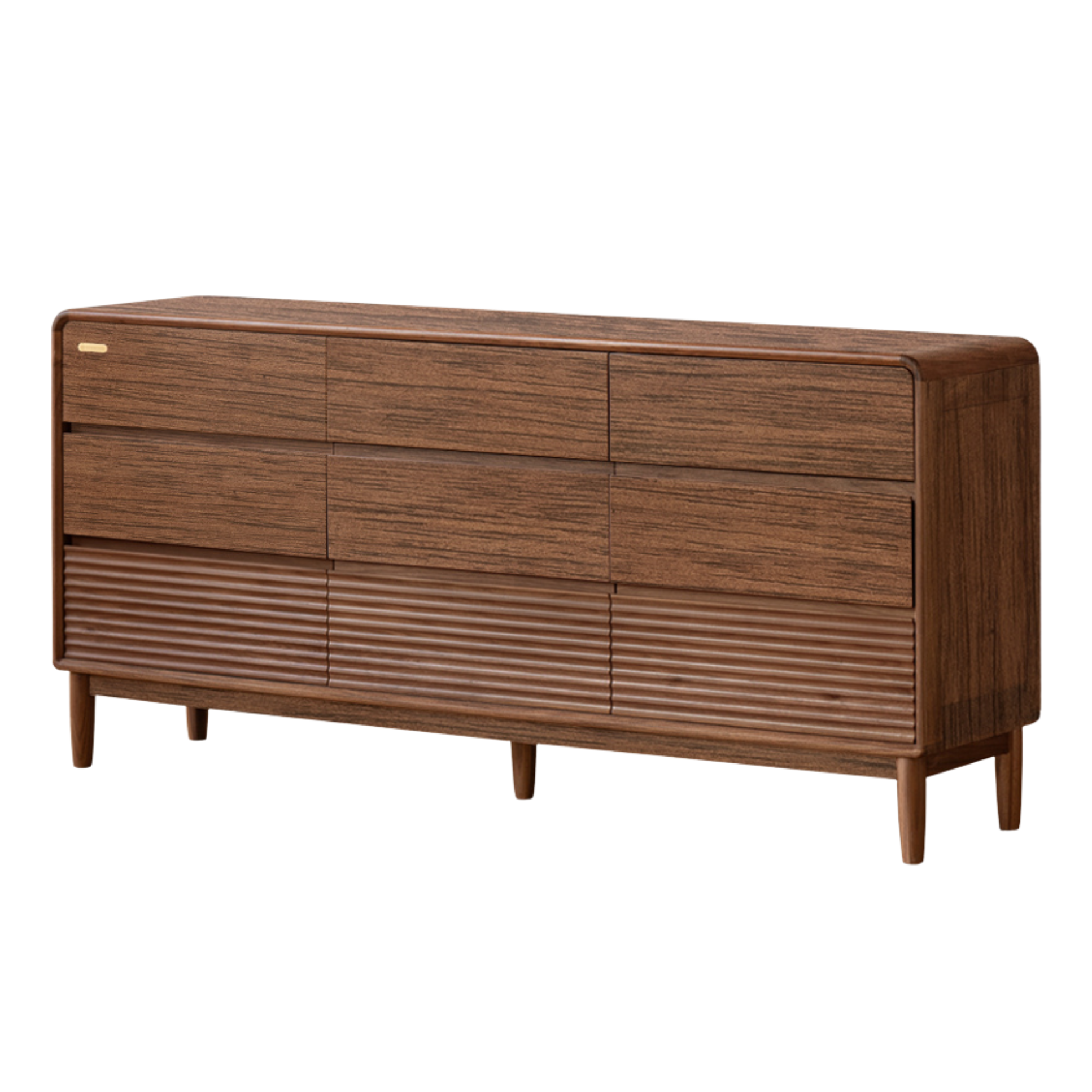 Black Walnut, Catalpa Solid Wood Drawer Storage Cabinet