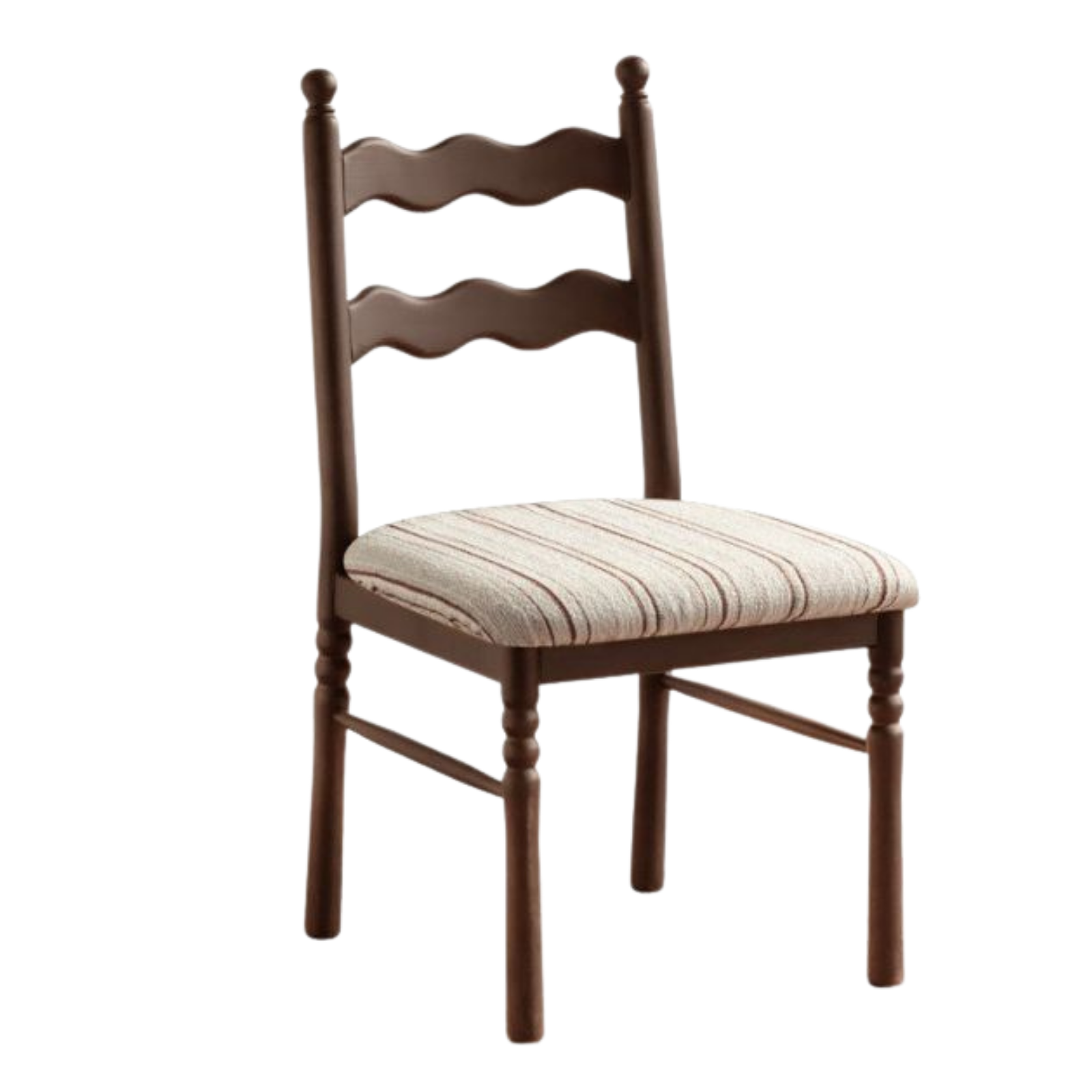 4 pcs-Beech, Ash Solid Wood French Retro Chair with Removable Washable Cushion