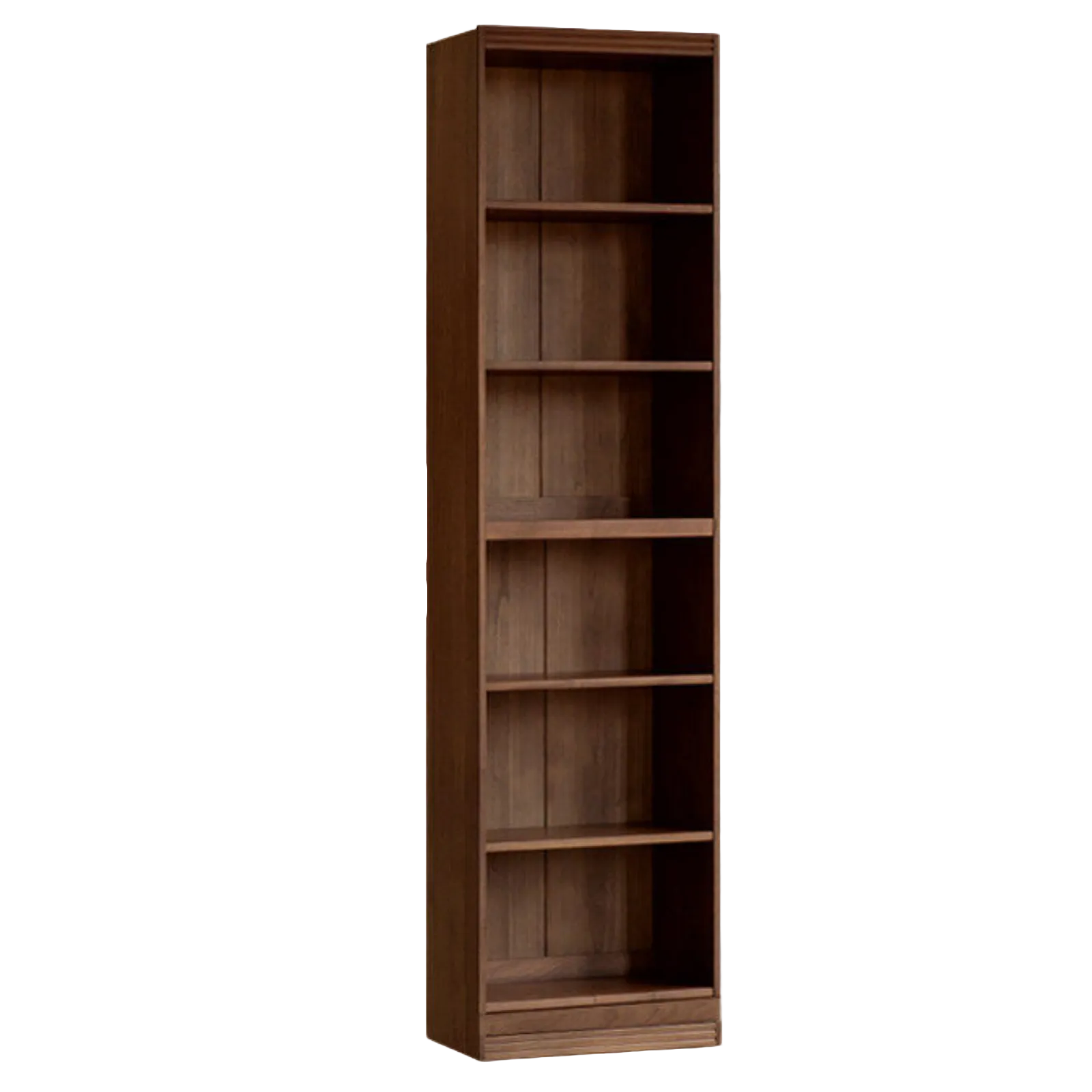 Black Walnut, Oak Solid Wood Floor-Standing Bookcase with Luxury Storage Cabinet