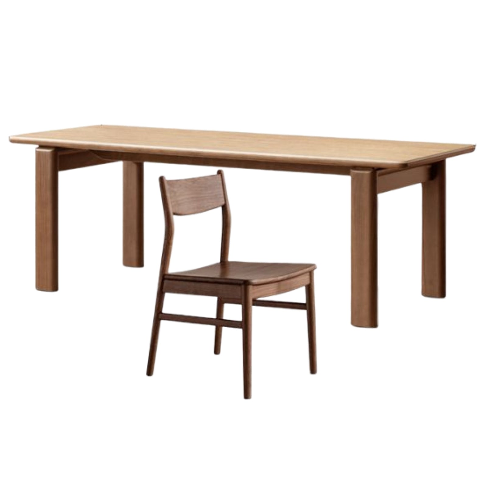 Black Walnut Solid Wood Dining Table Light Luxury Style