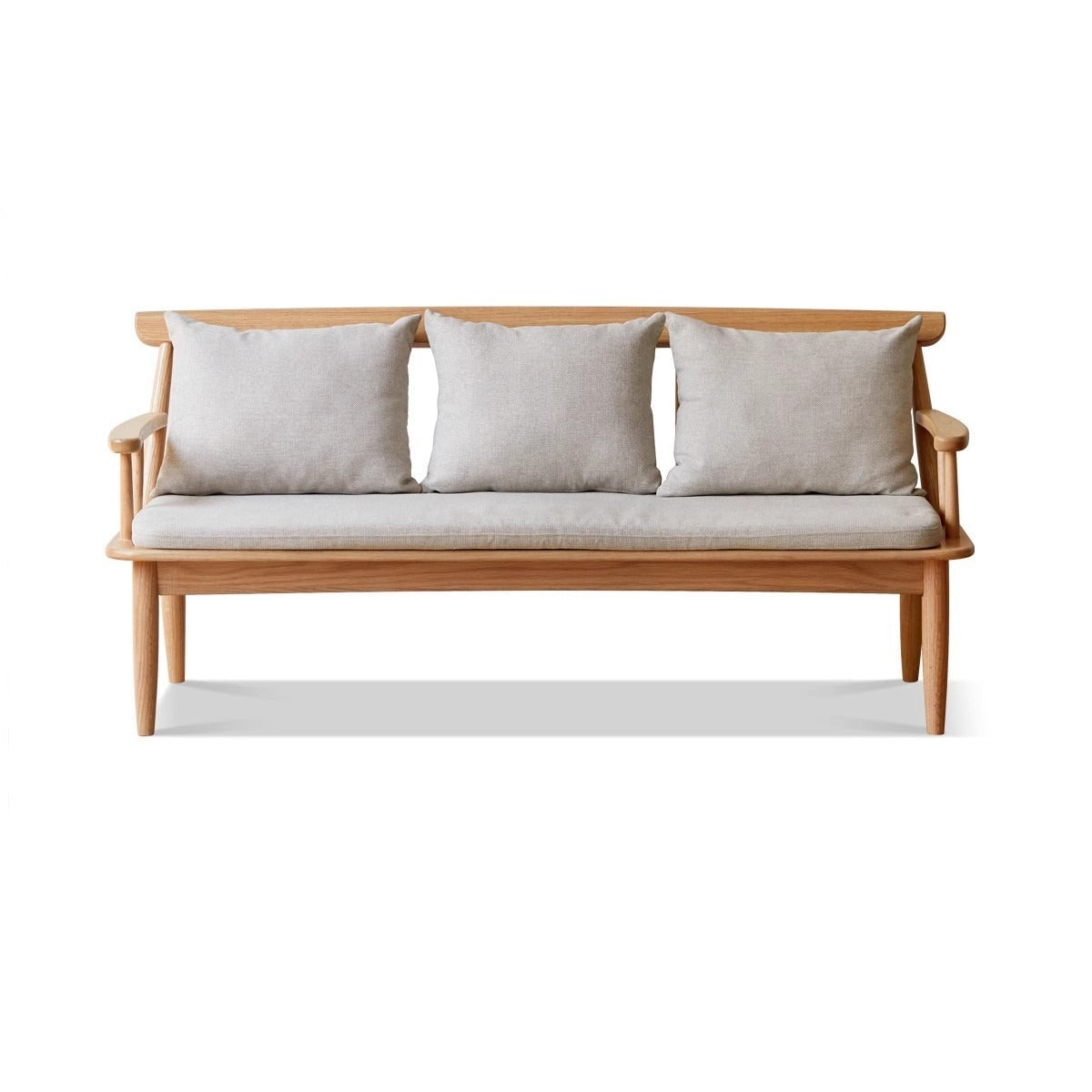 Oak Solid Wood Windsor Sofa Winter/Summer Dual Use.