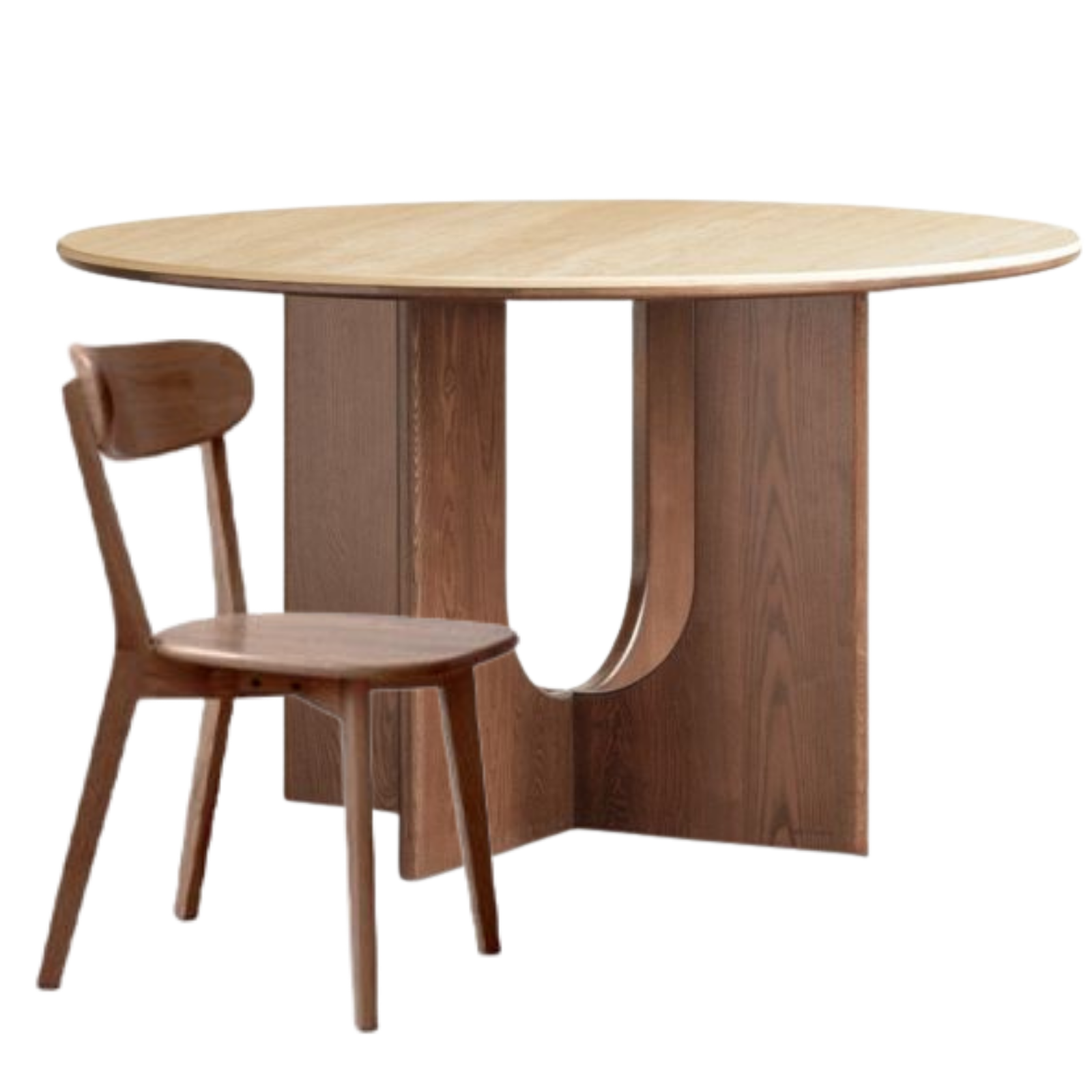 Ash Solid Wood Vintage Style Dining Table