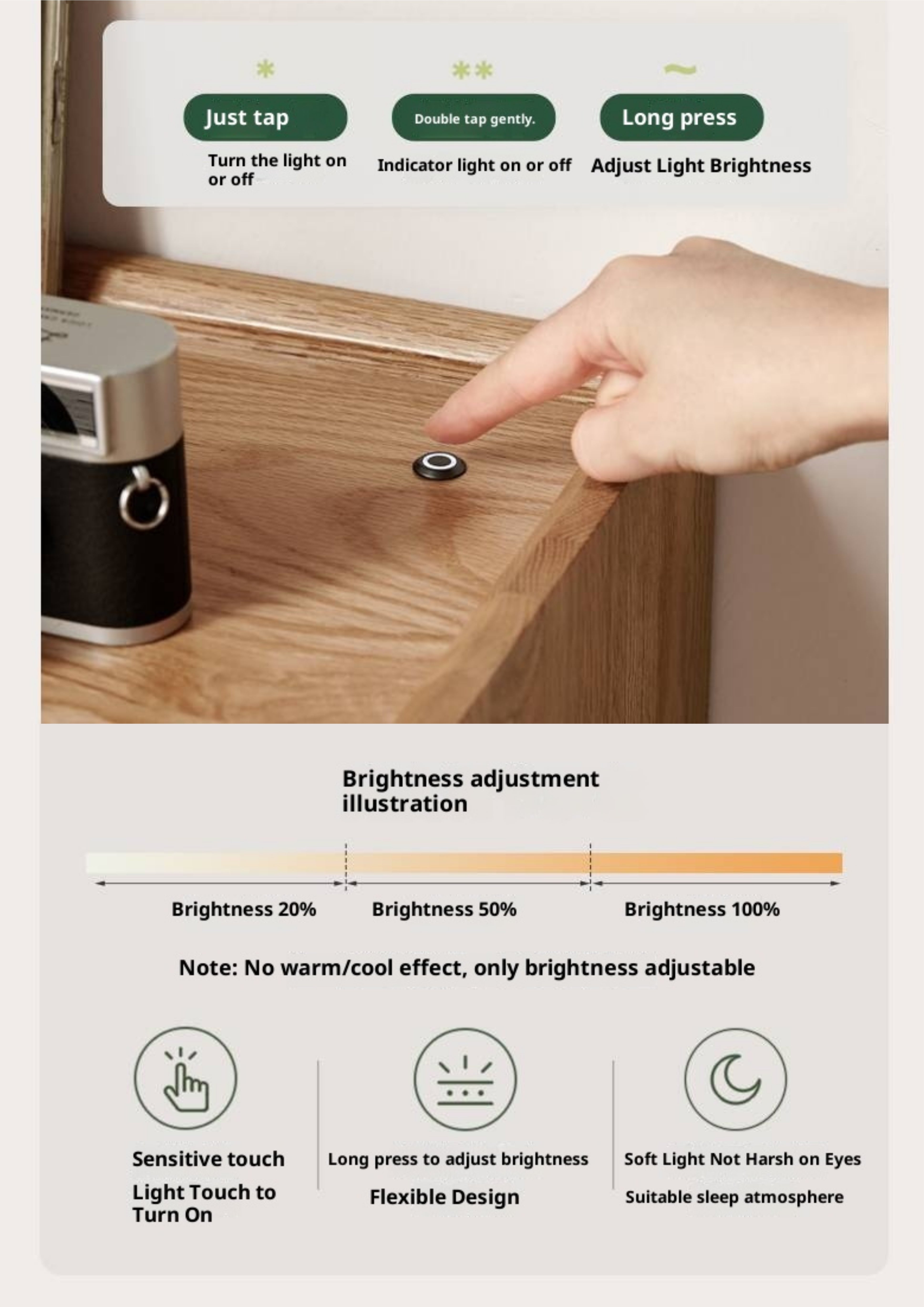 Oak Solid Wood Modern Side Cabinet.