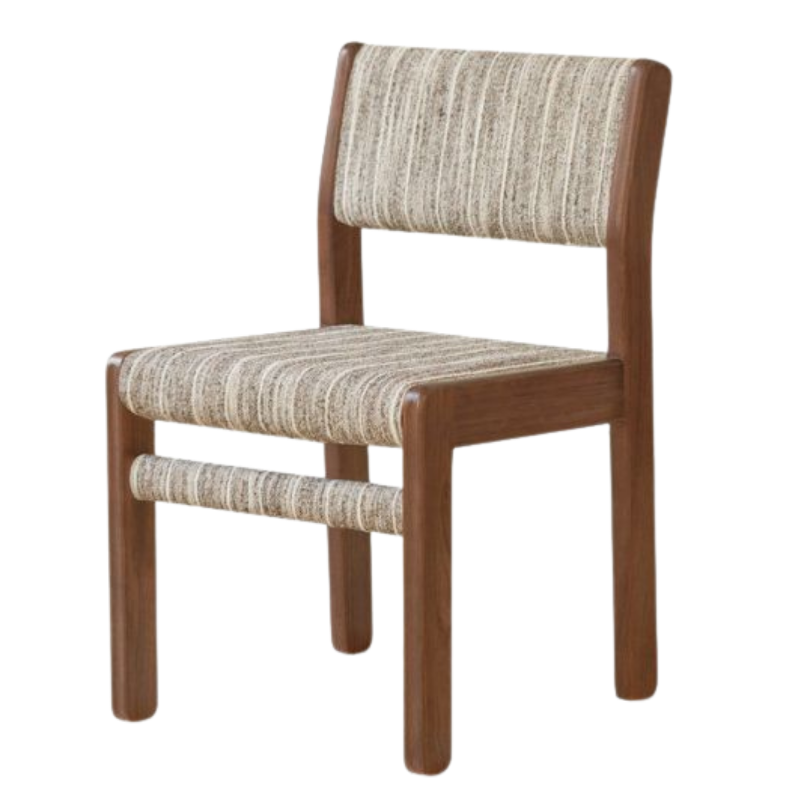 4 pcs -Black Walnut, Oak Solid Wood Modern Minimalist Block-Leg Dining Chair