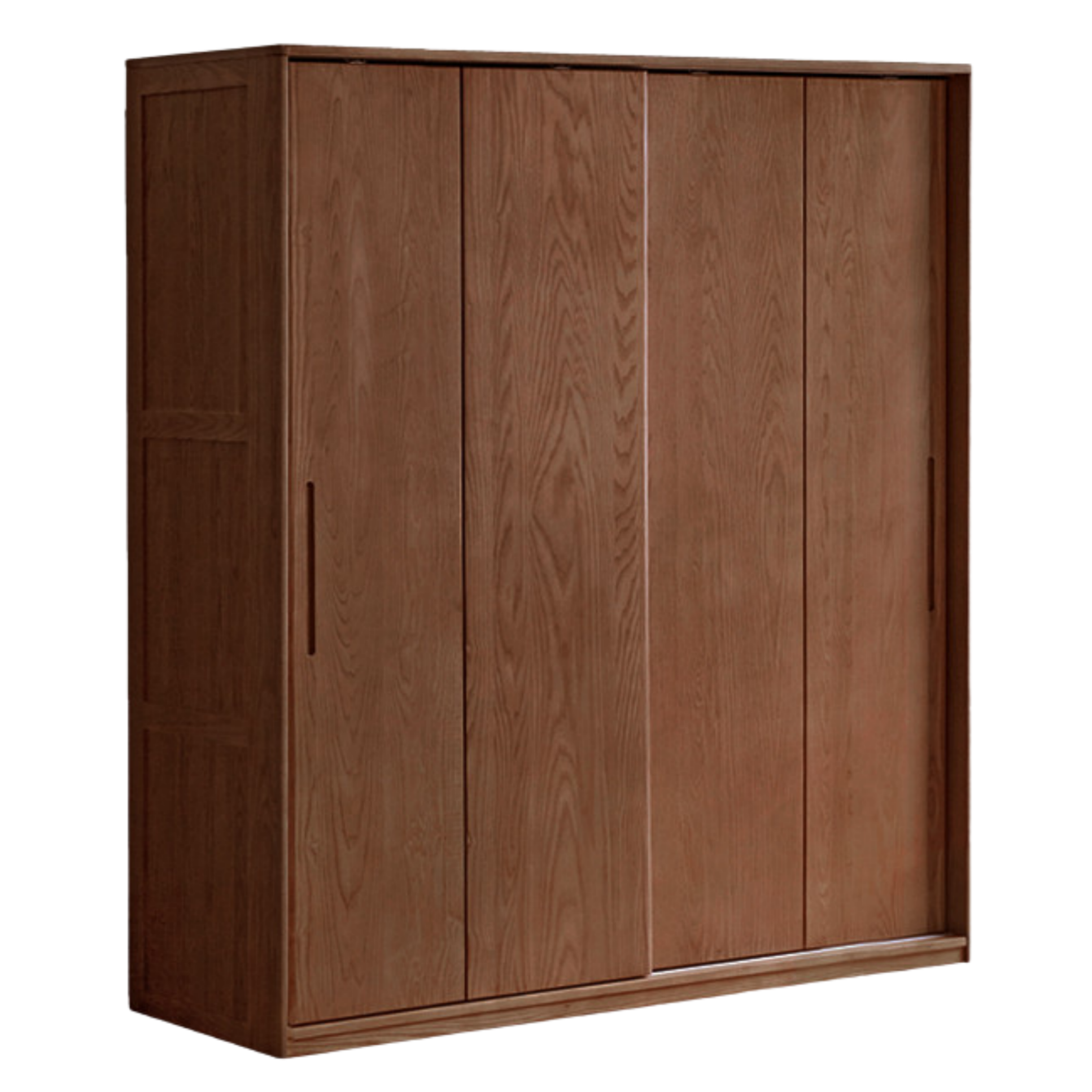 White Ash, Ash, Oak Solid Wood Wardrobe With Sliding Doors