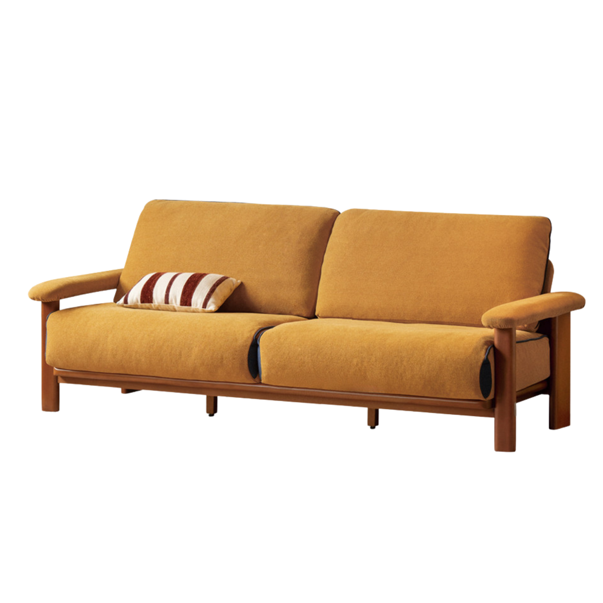 Beech Solid Wood Antique Style Sofa 4 color
