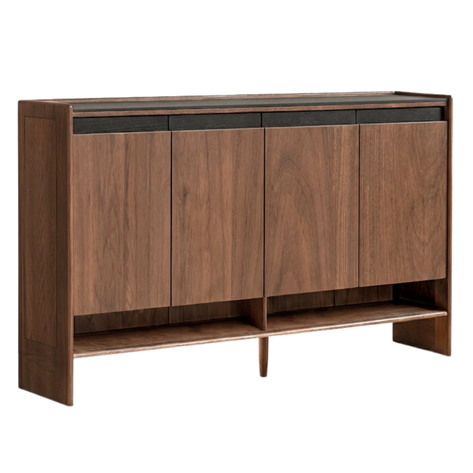 Black Walnut, Oak Solid Wood Italian Style Shoe Cabinet