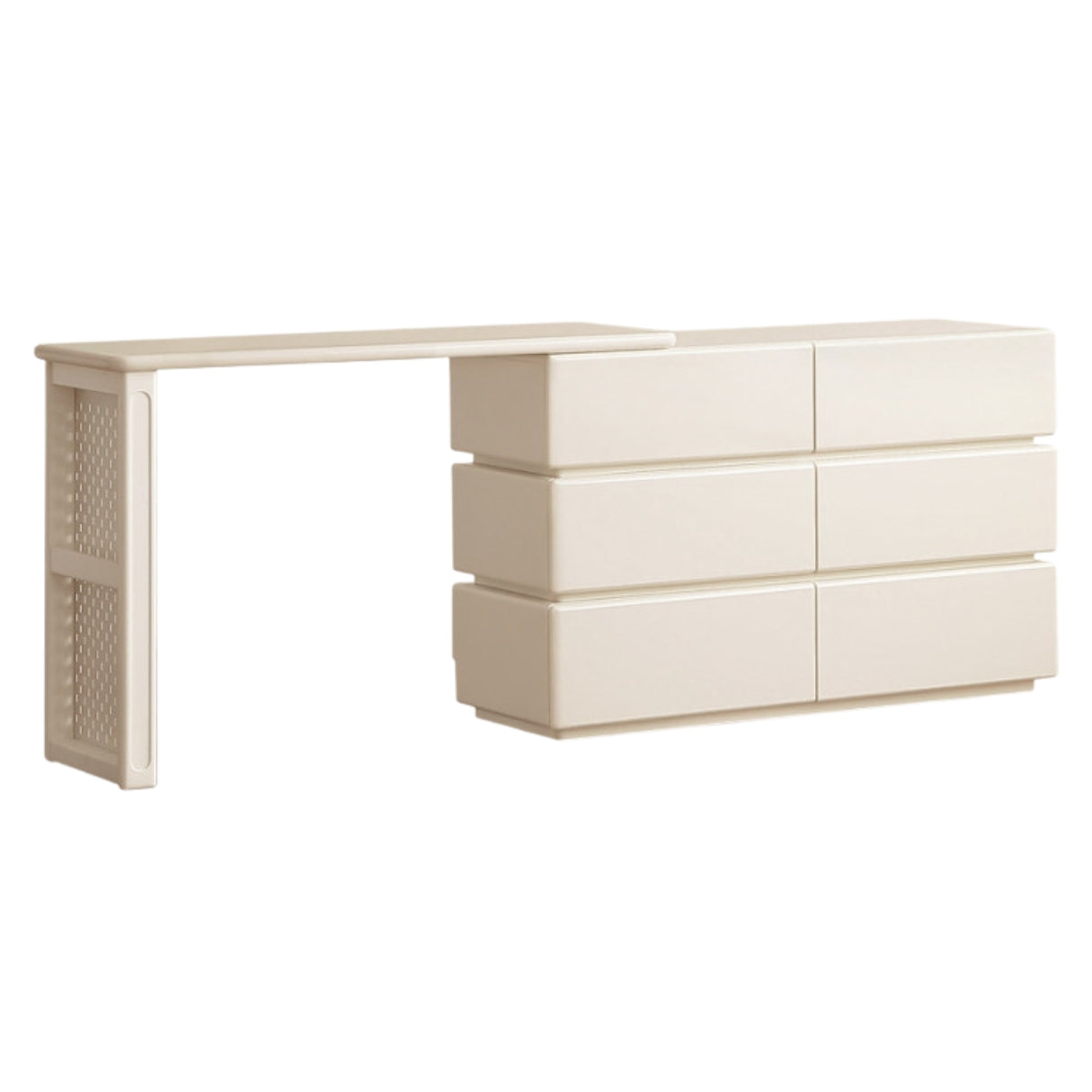 Solid Rubberwood Modern Vanity Table.