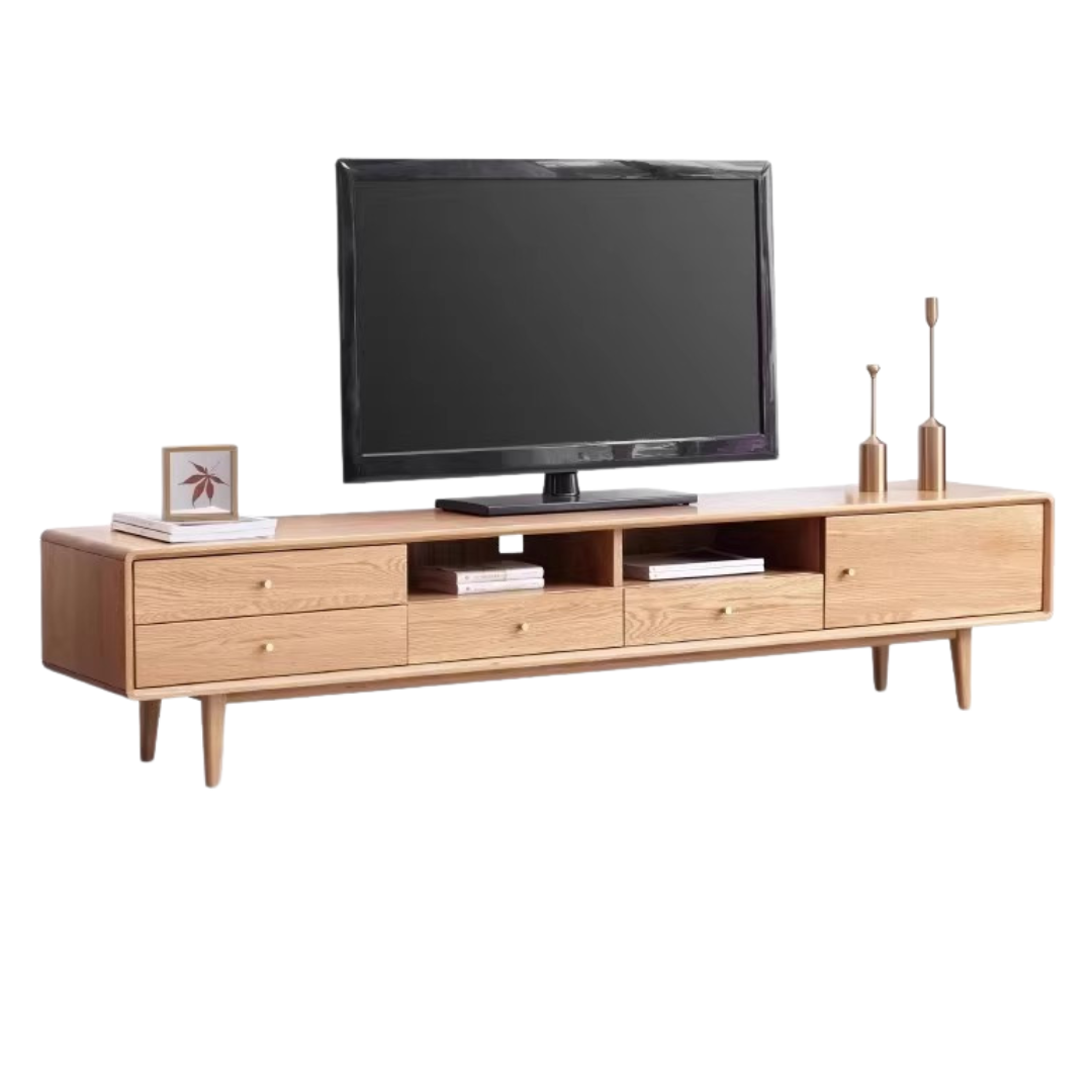 Oak Solid Wood TV Stand.